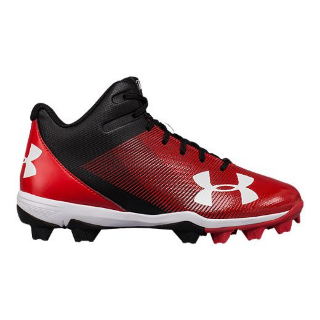 UA Leadoff Youth Mid Molded Cleats 1297314 - Perfect for Baseball, Soccer & Outdoor Sports Training