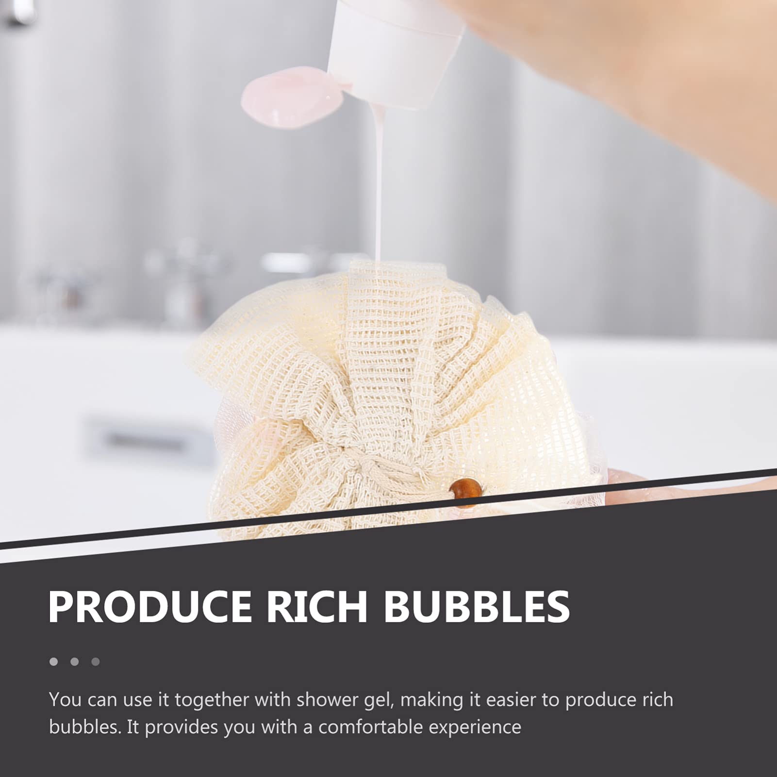 FOMIYES 2-Pack Exfoliating Bath Sponges & Shower Pouf - Sisal Loofah Gloves for Body Wash, Shampoo & Skin Care - Soft Bath Flower Sponge for Gentle Cleansing & Relaxing Shower Experience - Perfect for Spa, Home Bath & Gift Sets