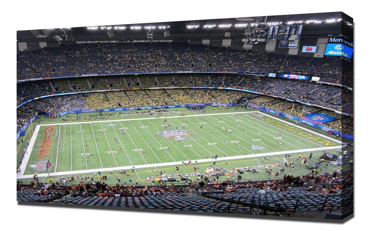 Compatible With New Orleans Mercedes Benz Stadium Canvas Art Print - Premium Wall Art Decor for Home & Office - Canvas Wrap for Living Room, Bedroom & Office Spaces