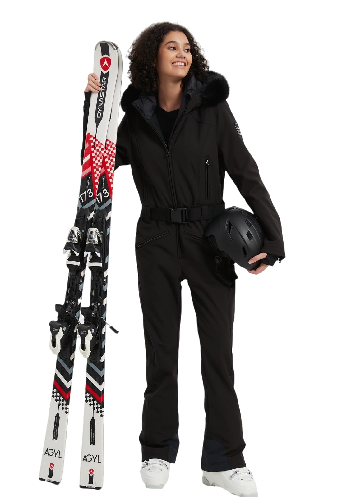 BGX Bluemagic Women's Insulated Waterproof Snowsuit - One Piece Ski Jumpsuit for Snowboarding & Winter Sports - Windproof Thermal Snowboard Suit with Slim Fit Design - Perfect for Skiing, Snowboarding & Cold Weather Outdoor Activities