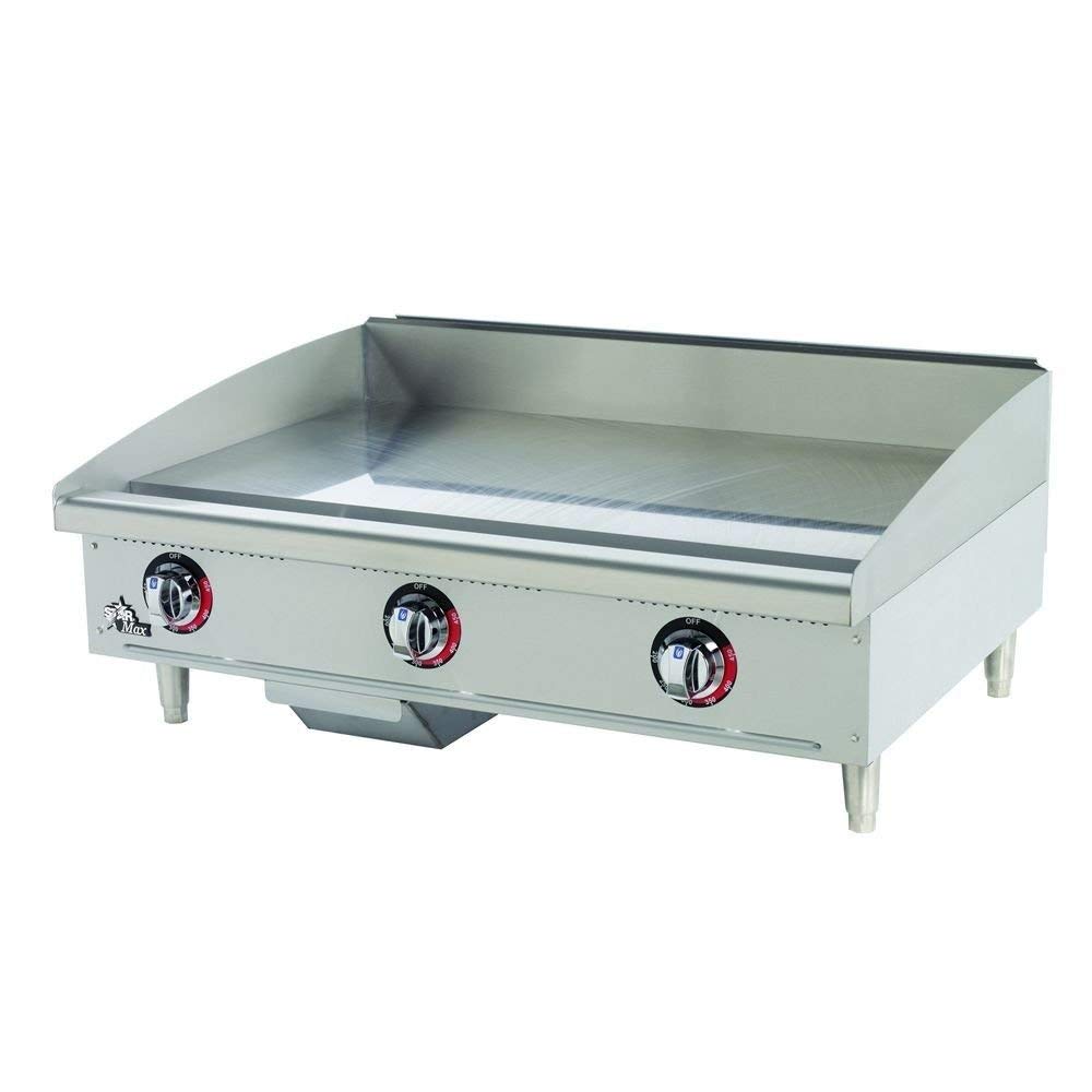Star Manufacturing 36-Inch Commercial Natural Gas Griddle - Heavy Duty Restaurant Griddle for Pancakes, Burgers & Breakfast Cooking