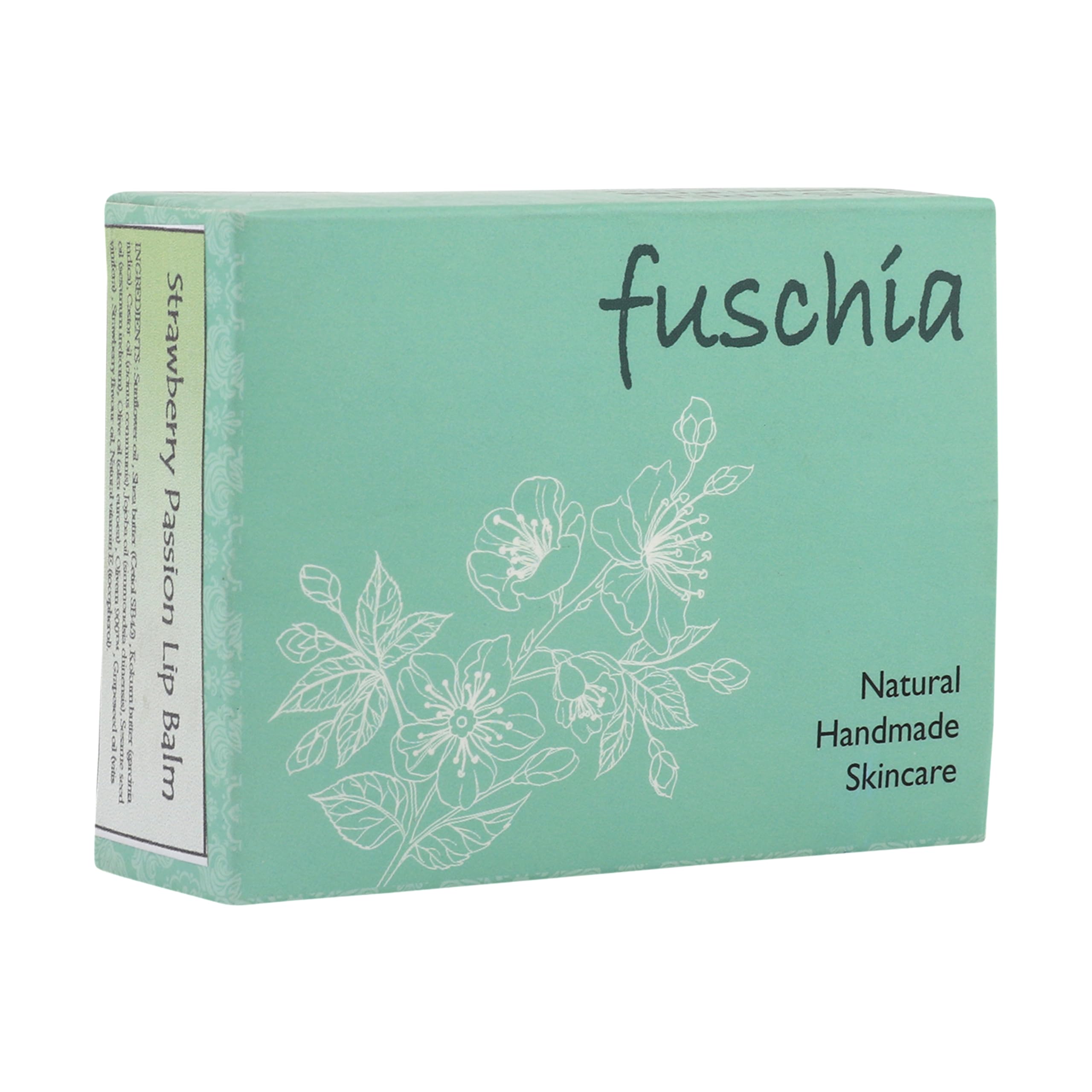 Fuschia Pomegranate Pink Tinted Lip Balm - Hydrating Lip Mask for Dry, Flaky Lips | Natural Glow & Plumping Effect | Perfect for Daily Moisture, Night Care & Makeup Prep