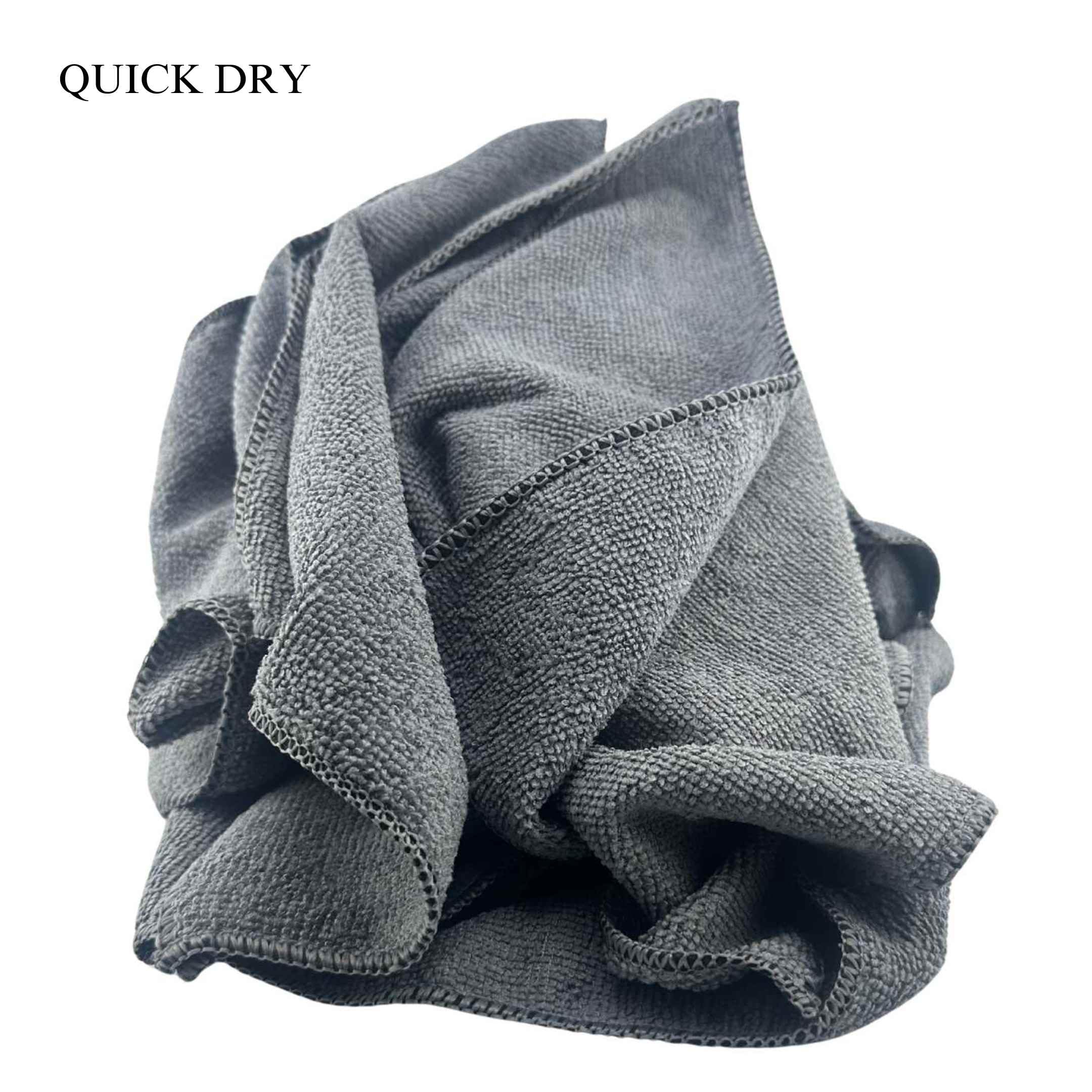 Premium Microfiber Cleaning Cloths for Kitchen, Home & Car - 300GSM Super Absorbent, Lint-Free Towels (24-Pack, Gray) - Perfect for Dishes, Countertops, Windows & Auto Detailing