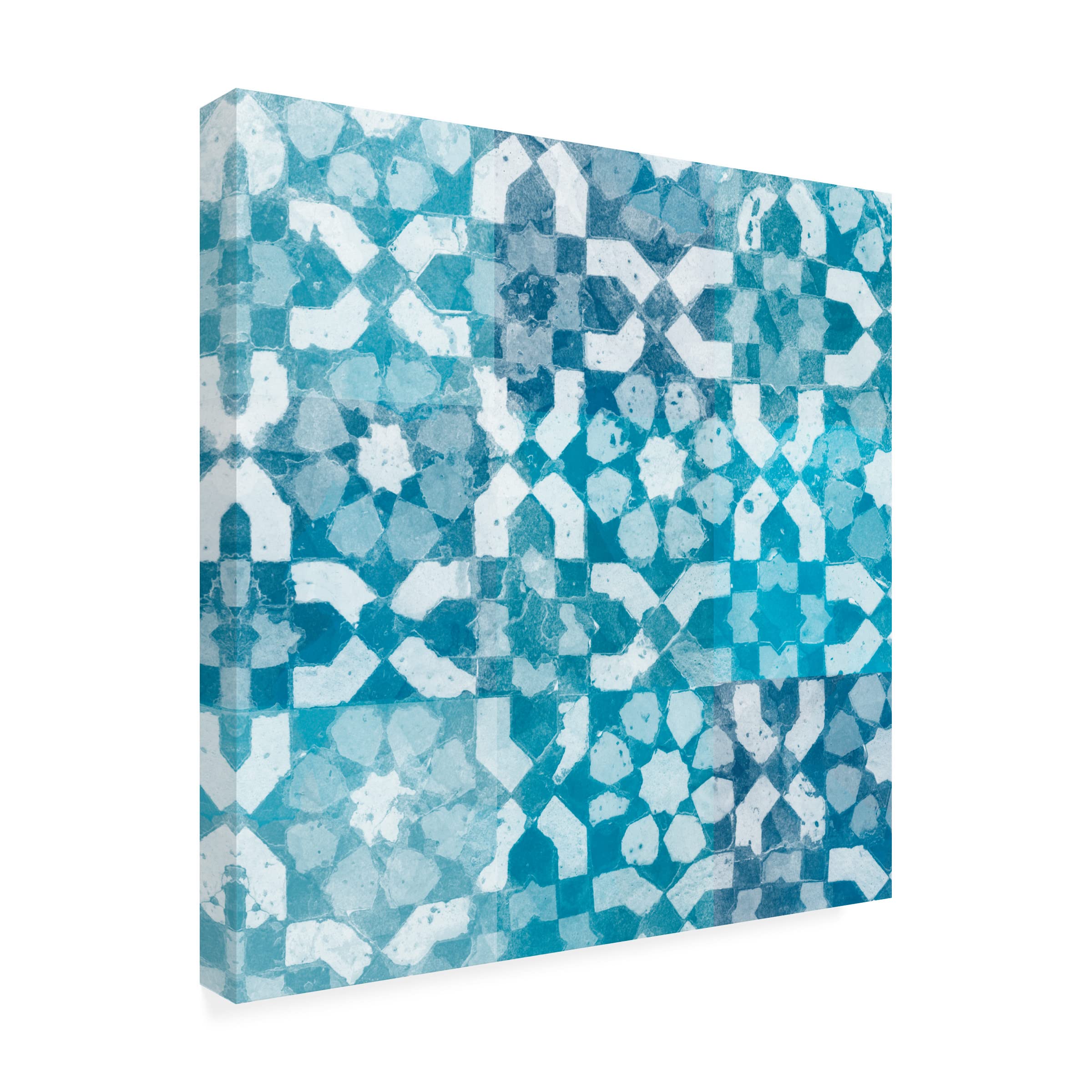 Trademark Fine Art 'Blue My Mind I' Canvas Wall Art by Alonzo Saunders - Modern Abstract Painting for Living Room, Bedroom & Office Decor