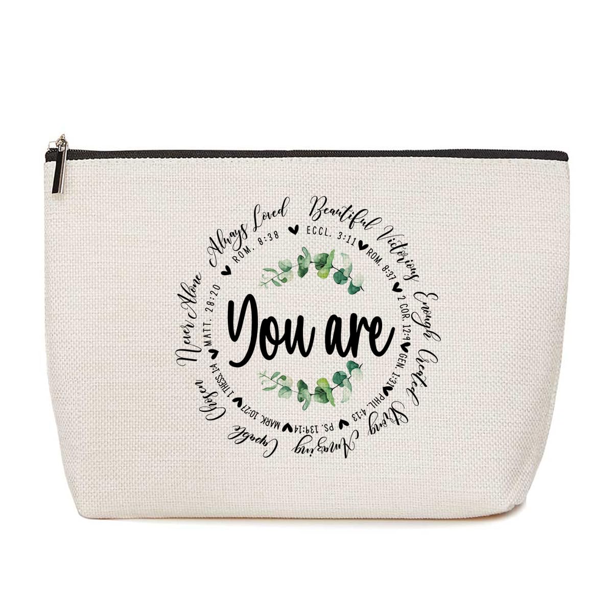 Christian Gifts for Women - Inspirational Bible Verse Makeup Bag, Spiritual Religious Gifts for Mom, Friend, Coworker - Perfect for Christmas, Birthday, Church Events & Daily Faith-Based Encouragement