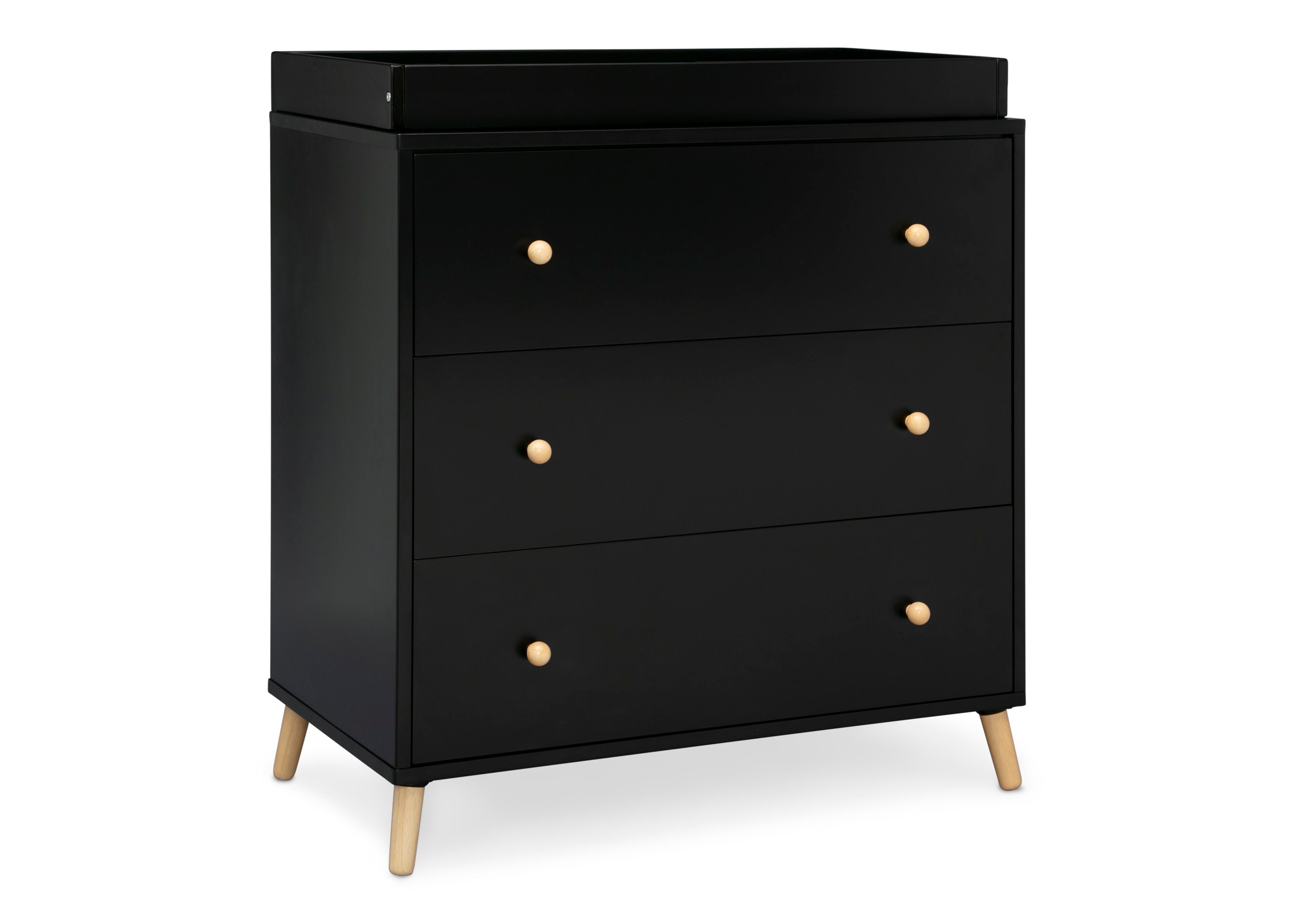 Essex 3-Drawer Wooden Dresser with Interlocking Drawers - Sturdy Bedroom Storage for Clothes and Accessories | Perfect for Master Bedroom, Guest Room or Dorm Organization