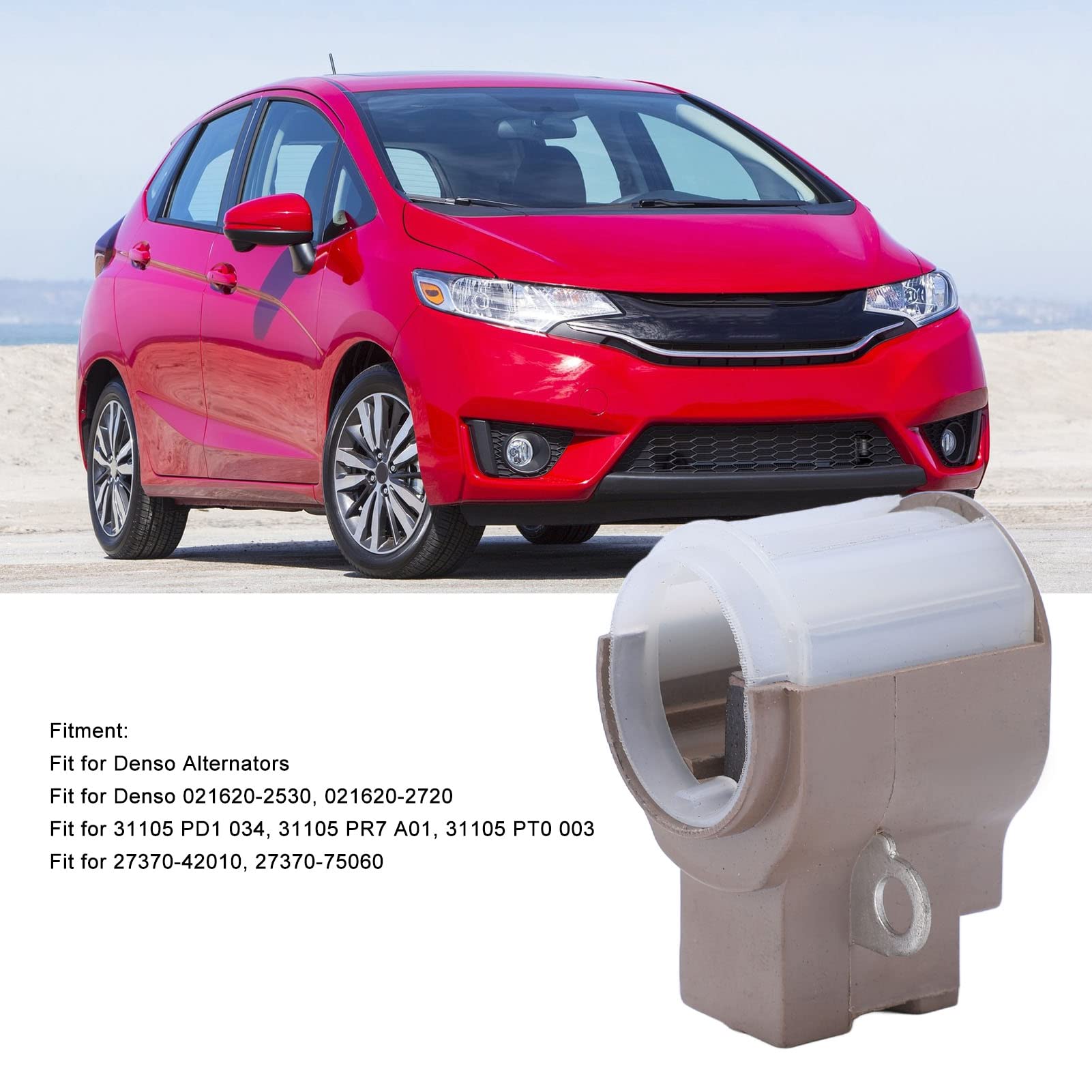 High Strength Aluminum Alloy Car Alternator Brush Holder & Repair Kit - Compatible with 021620-2530, 021620-2720 - Durable Replacement Part for Smooth Vehicle Electrical System Performance