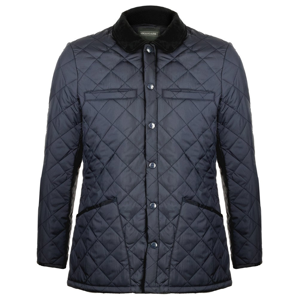 Beaucaire Bond Quilted Jacket for Women - Navy Blue Lightweight Quilted Coat with Stylish Stitching | Perfect for Fall, Winter & Outdoor Activities