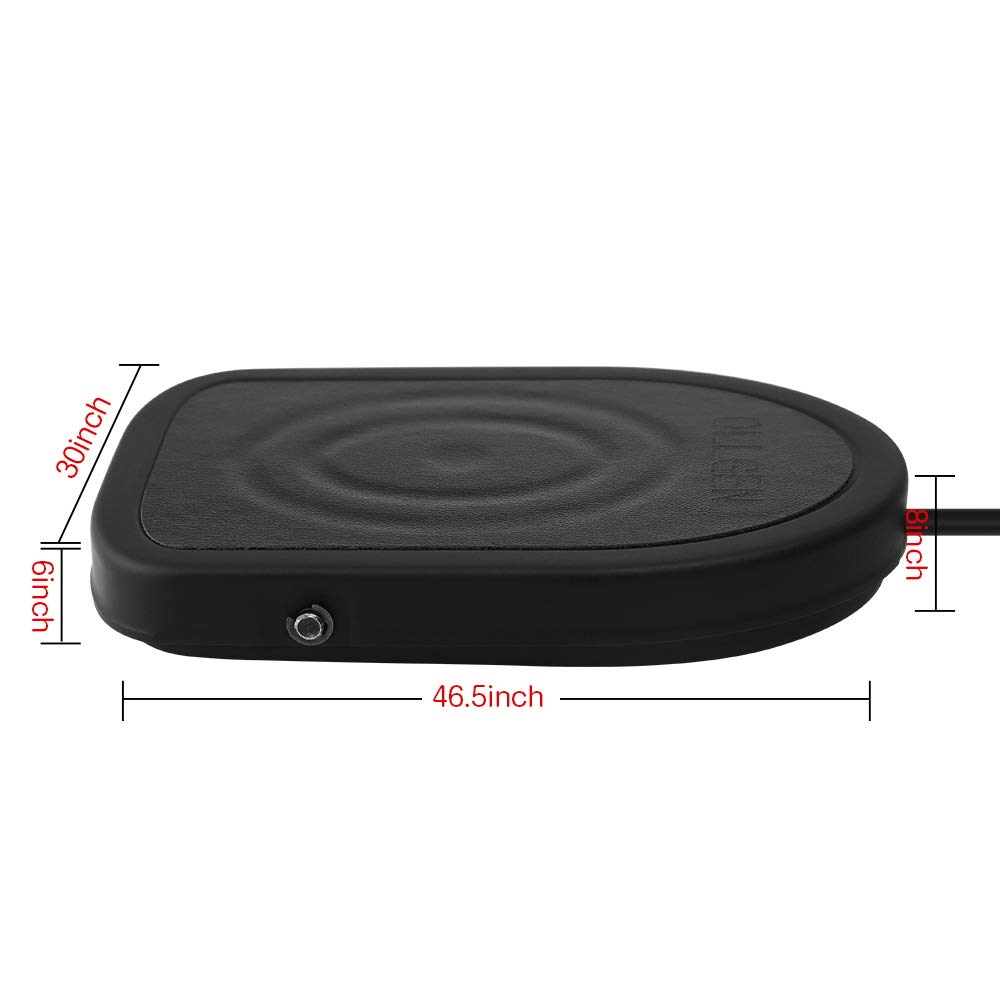 iKKEGOL USB Foot Pedal Switch for Gaming & PC Control - Black Metal HID Programmable with 3-Color Mat | Hands-Free Operation for Gamers & Streamers