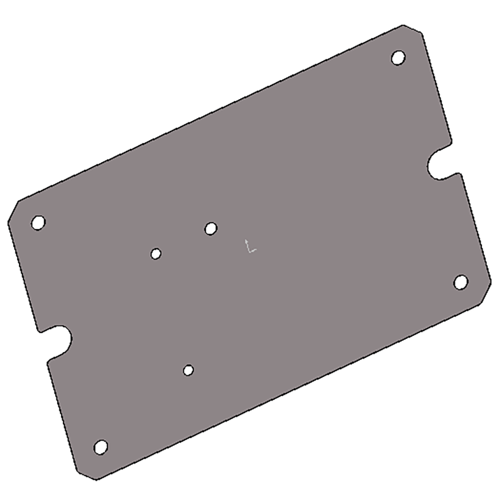 TDS 250 46 Base Plate - Heavy Duty Metal Mounting Bracket for Industrial Equipment & Machinery | Perfect for CNC Machines, Workbenches & Workshop Setups