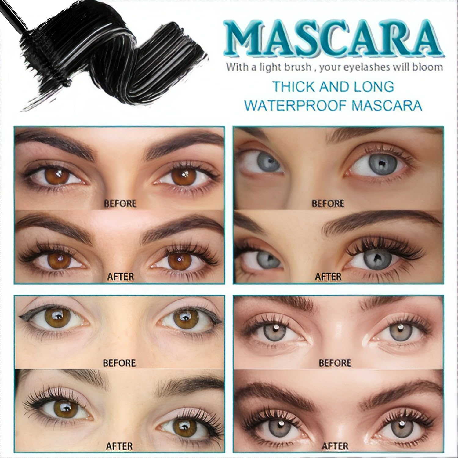Thrive Mascara Liquid Lash Extensions - Waterproof, Smudge-Proof & Clump-Free Volumizing Mascara for Natural Looking Thicker, Longer Lashes That Last All Day (Rich Black) | Perfect for Everyday Wear, Special Occasions & Photo Shoots
