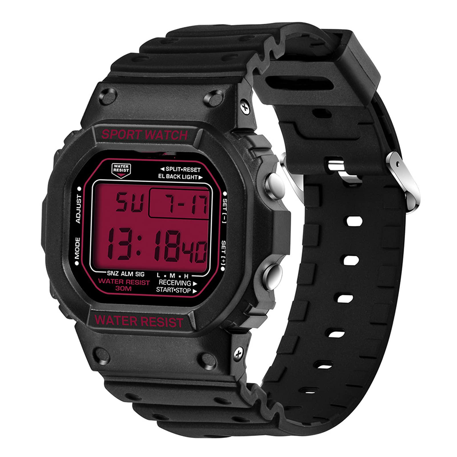 Electronic Sports Watches for Men & Women - Waterproof, Luminous, Multifunction Square Dial Outdoor Watch - Perfect for Running, Hiking, Swimming & Student Activities - B-Men Collection