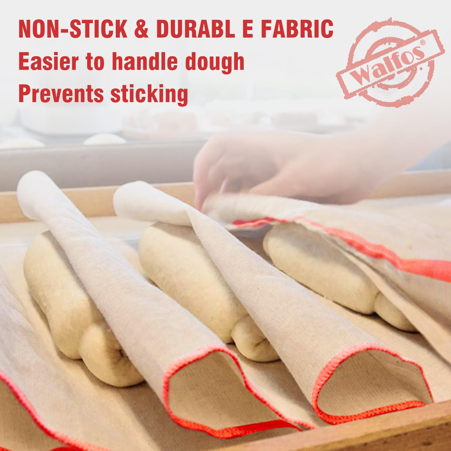 Walfos 2-Pack Cotton Bakers Couche & Proofing Cloth (29