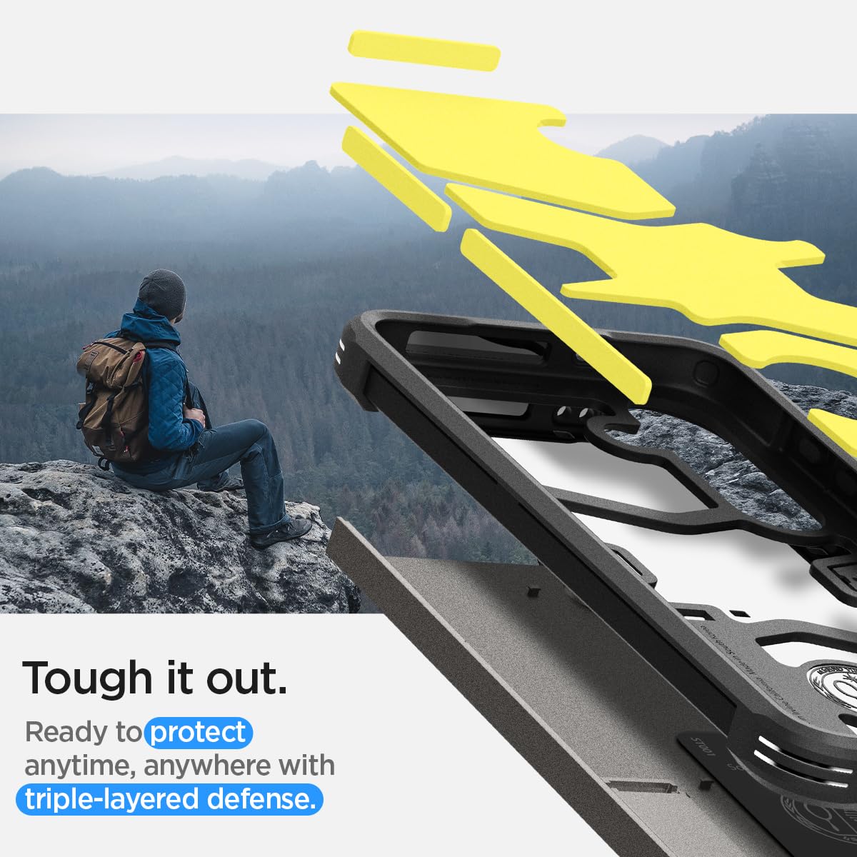 Spigen Tough Armor Heavy Duty Shock Resistant Case for Samsung Galaxy S24 - Gunmetal | Military-Grade Protection | Perfect for Outdoor, Work & Daily Use