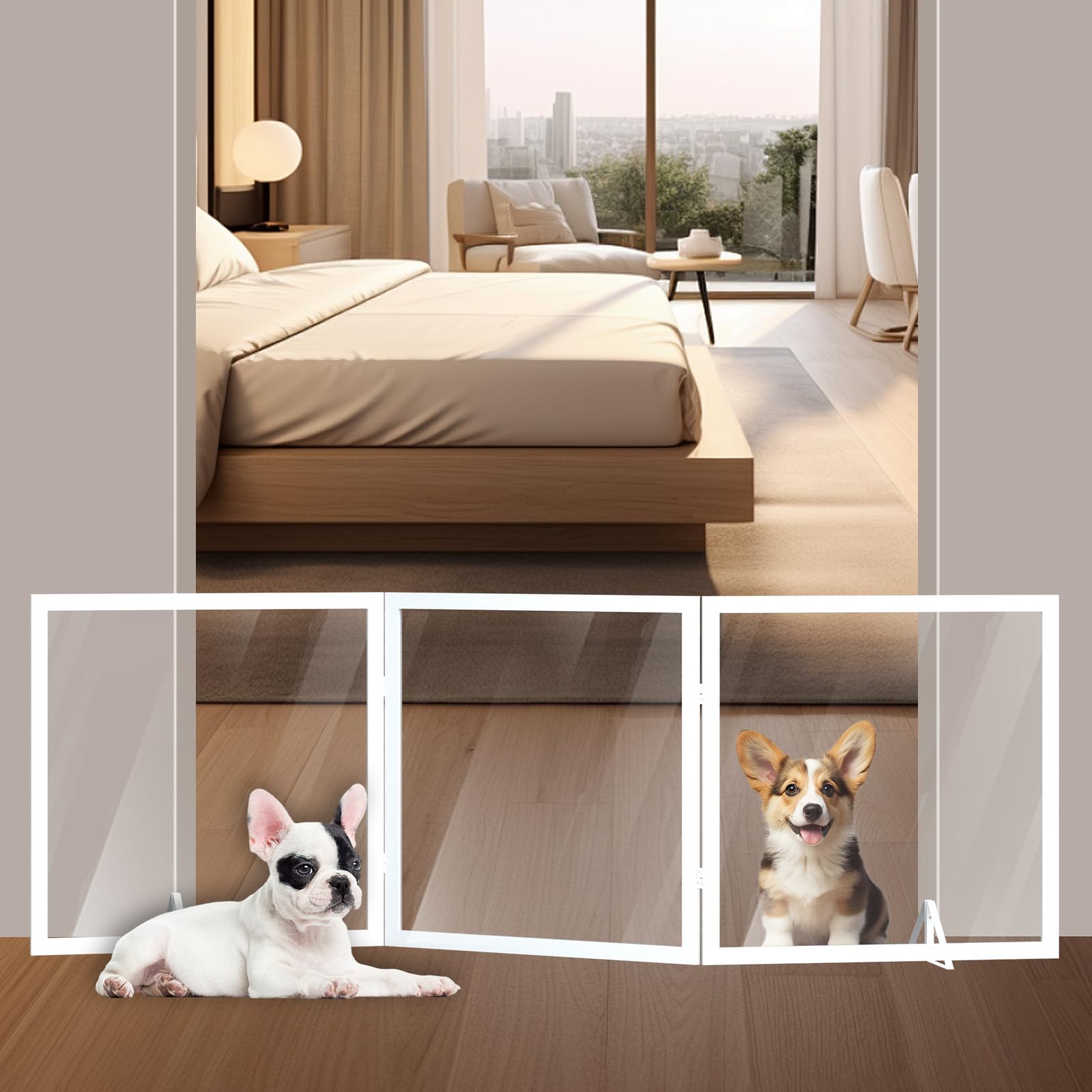 Foreng Clear Acrylic Pet Gate - 24