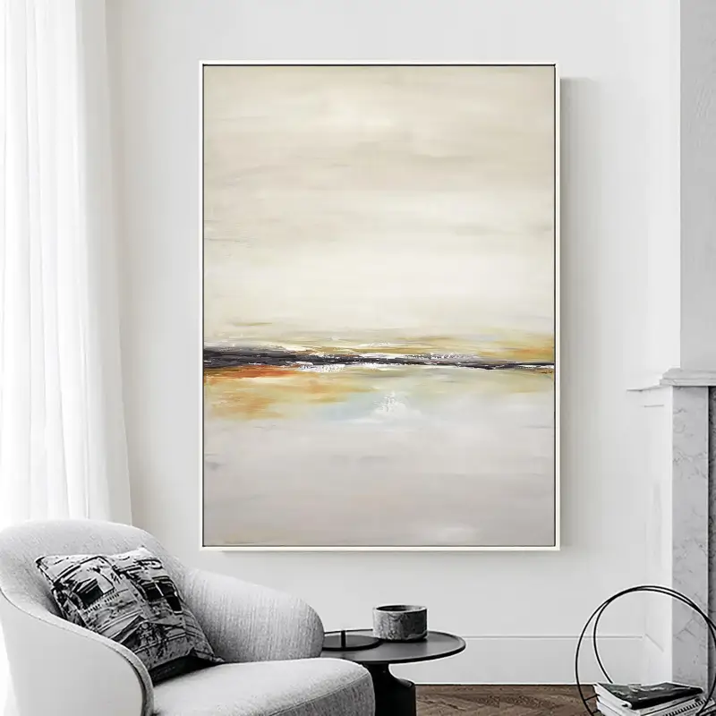 Abstract Painting #AB 016 - Modern Wall Art for Living Room, Bedroom & Office Decor - Handmade Canvas Artwork