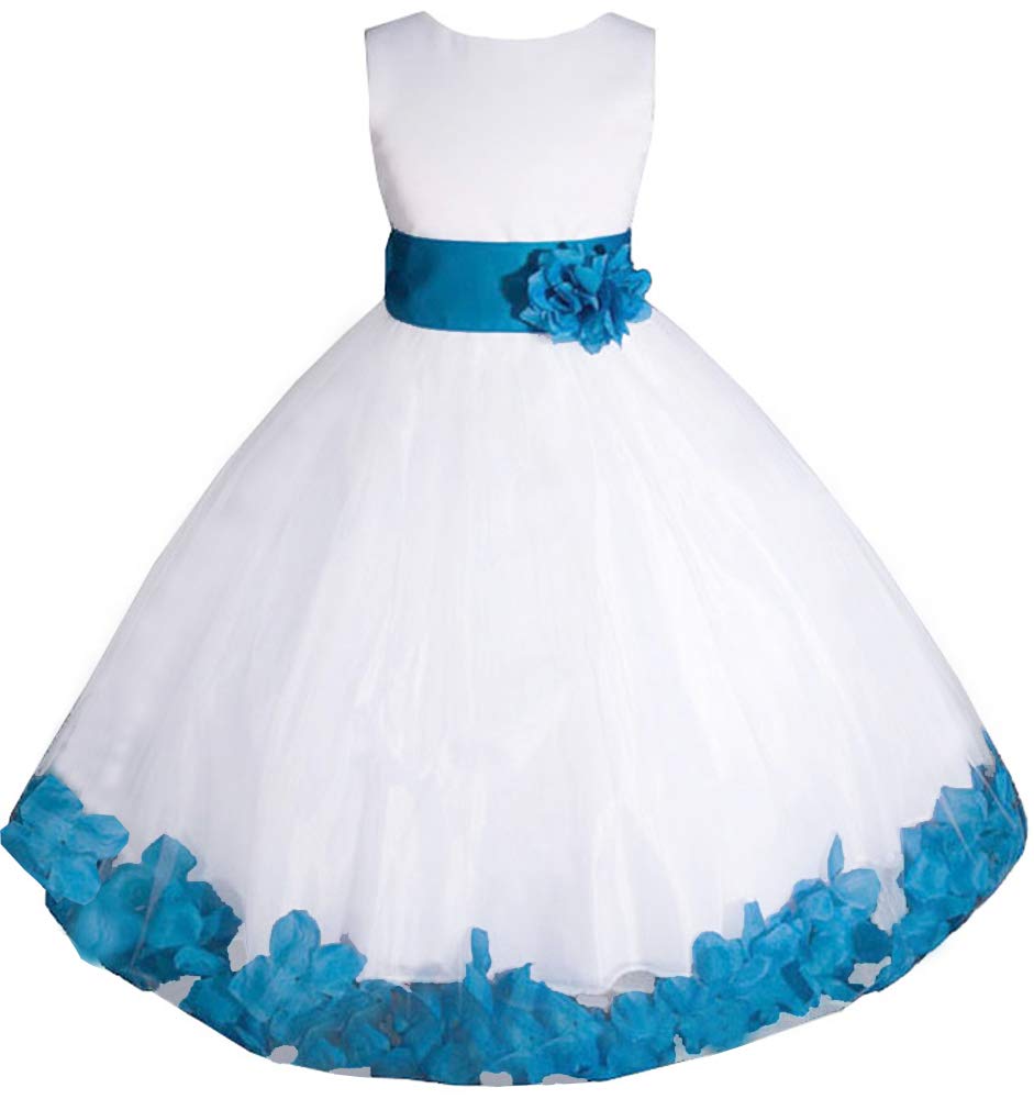 AMJ Dresses Inc Baby Girls Christening Dress - Elegant Flower Girl Dress for Birthday Party, Wedding & Special Occasions - Perfect for Baptism, First Communion & Formal Events