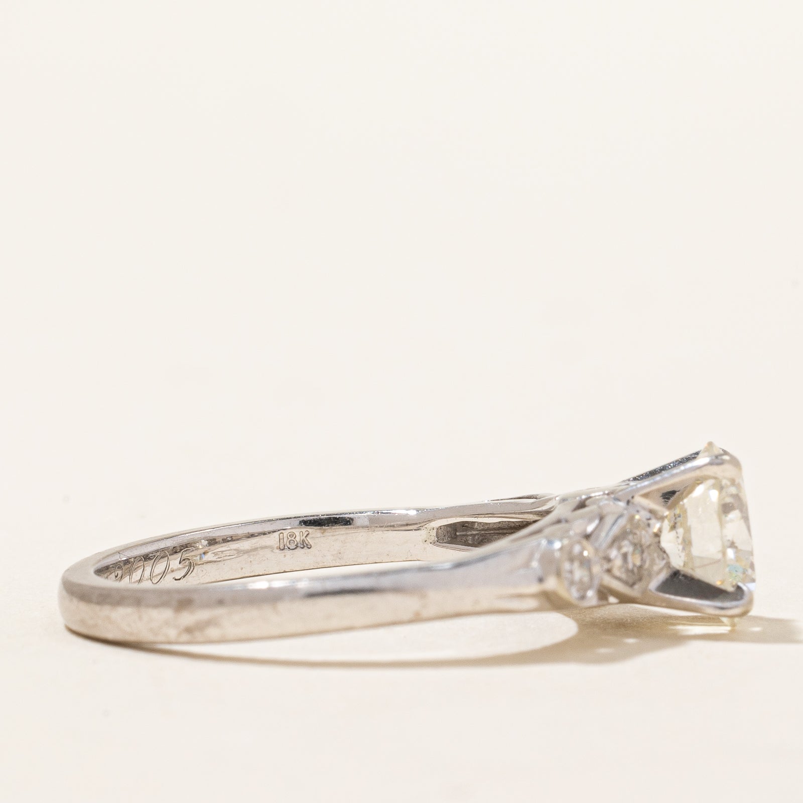 1.11ctw Birks' Five Stone Diamond Engagement Ring for Women - Size 5.75 | Perfect Proposal Gift for Anniversary, Wedding & Valentine's Day