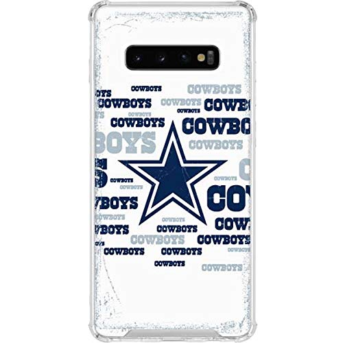 Official NFL Dallas Cowboys Blue Blast Clear Phone Case for Samsung Galaxy S10 Plus - Slim Protective Cover with Team Logo - Perfect for Game Day & Everyday Use