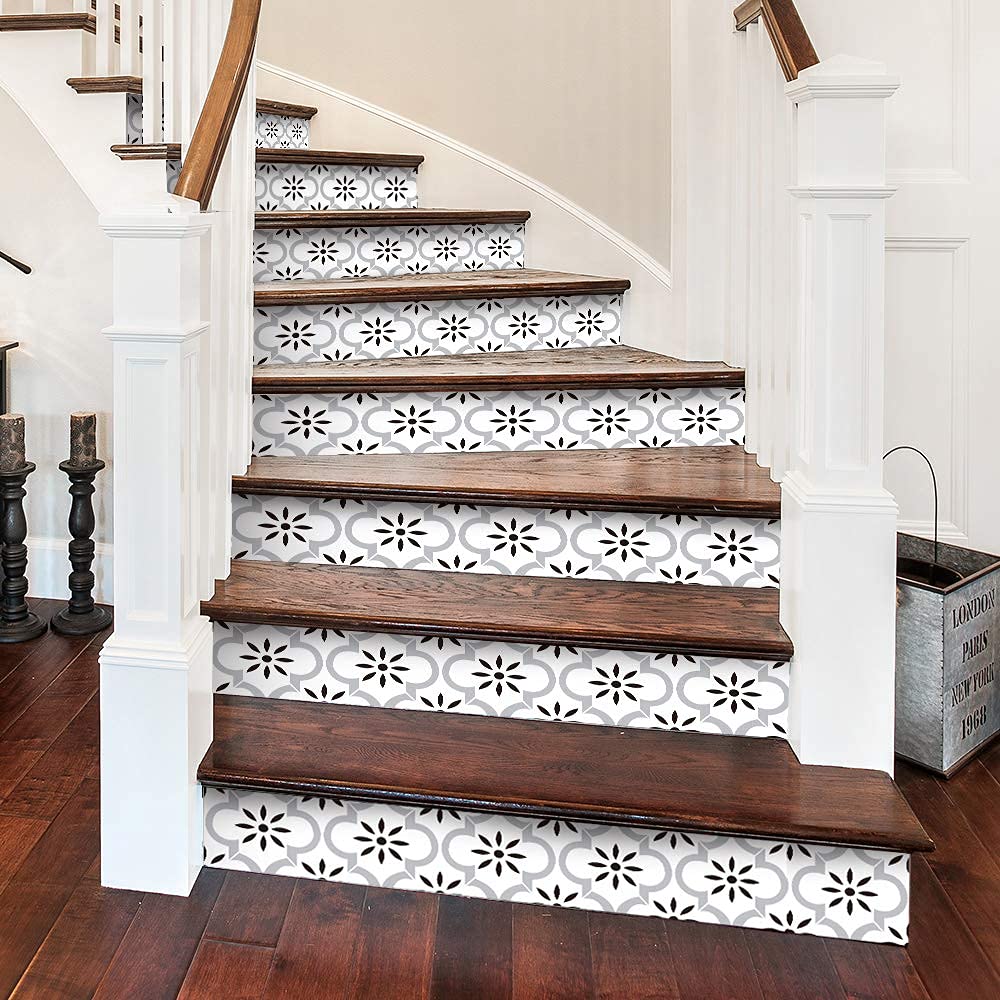 Funlife 14-Pack Self-Adhesive Vinyl Stair Risers Stickers - 39.37
