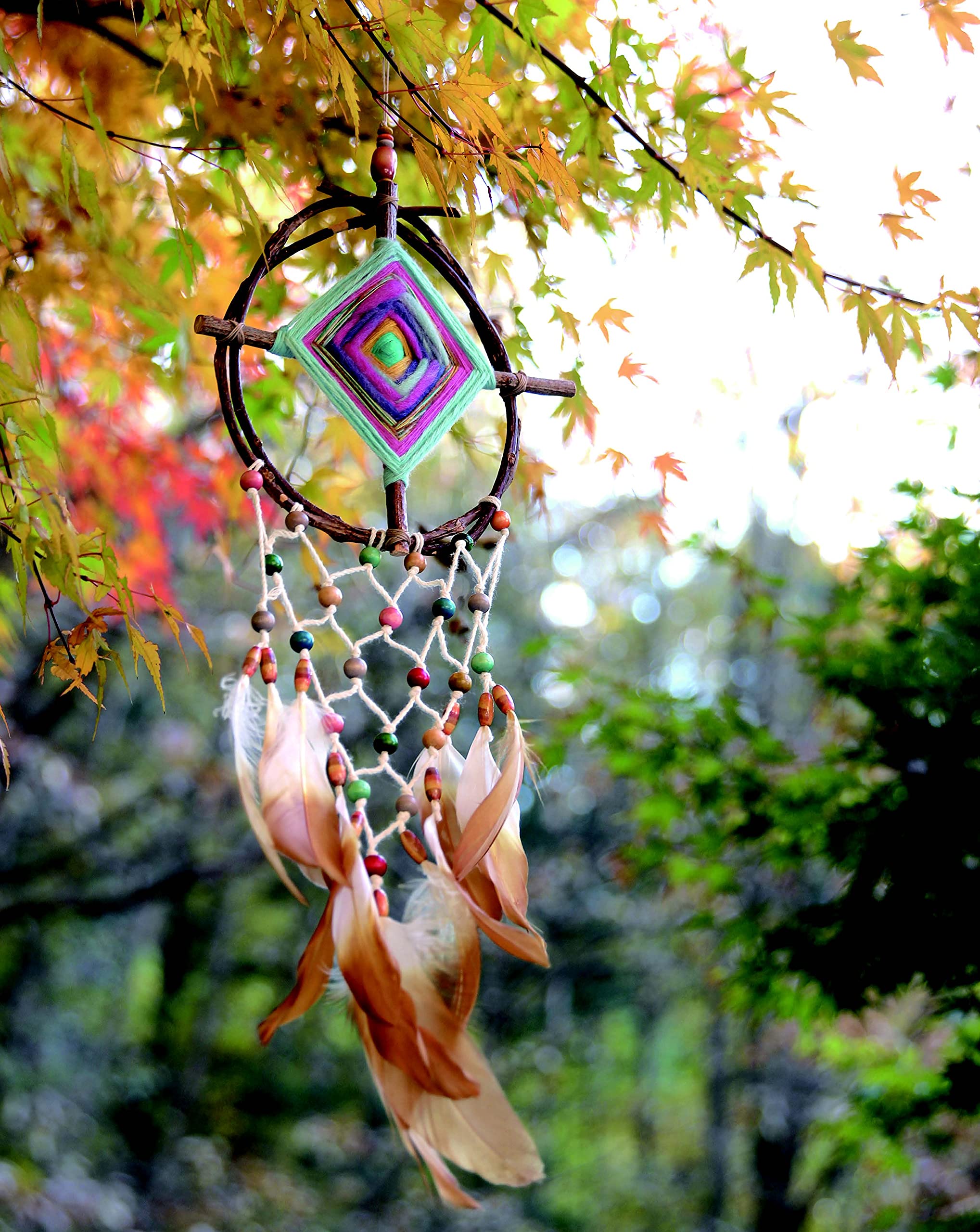 Create Dream Catchers: 26 Serene Crochet, Weave & Macramé Projects for Home Decor, Wall Hangings & Gifts | DIY Craft Kits for Relaxation & Meditation Spaces
