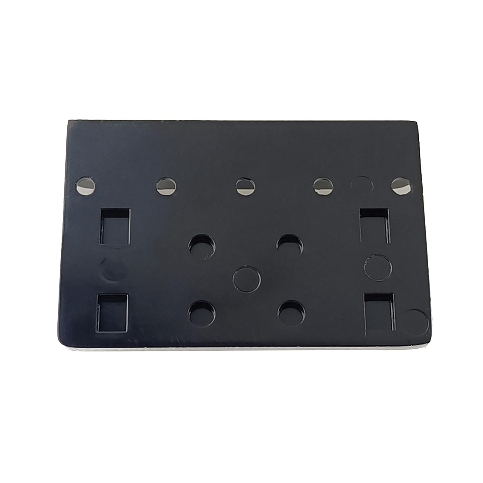 4 String Bass Guitar Bridge - Heavy Duty Metal Fixed Hardtail Tailpiece with Mounting Screws - Replacement Bridge for Electric Bass Guitar - Perfect for DIY Repairs, Upgrades & Professional Setups - Ideal for Rock, Jazz & Studio Recording