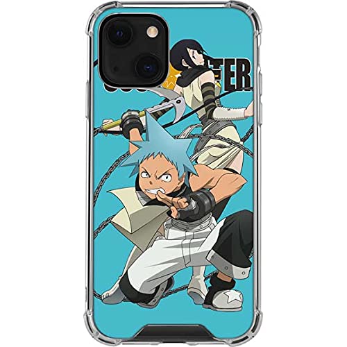 Skinit Clear iPhone 13 Mini Phone Case with Official Soul Eater Attack Design - Slim Protective Cover for Everyday Use, Gaming & Anime Fans