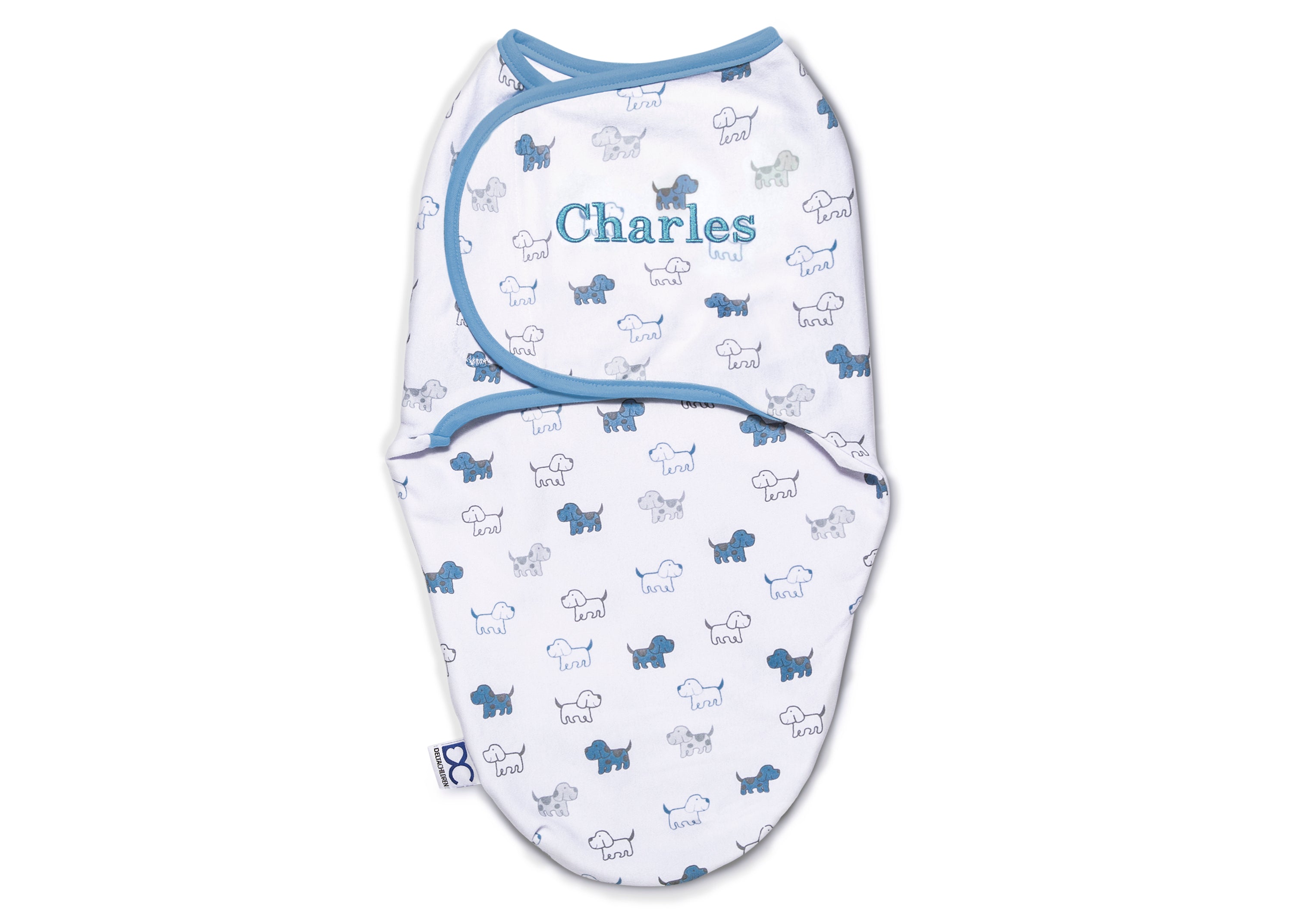 Personalized Little Lambs Adjustable Swaddle Wrap - 100% Cotton Baby Blanket for Newborns 0-3 Months (7-14 lbs) | Soft & Breathable for Comfortable Sleep, Perfect for Nursery, Travel & Photo Shoots