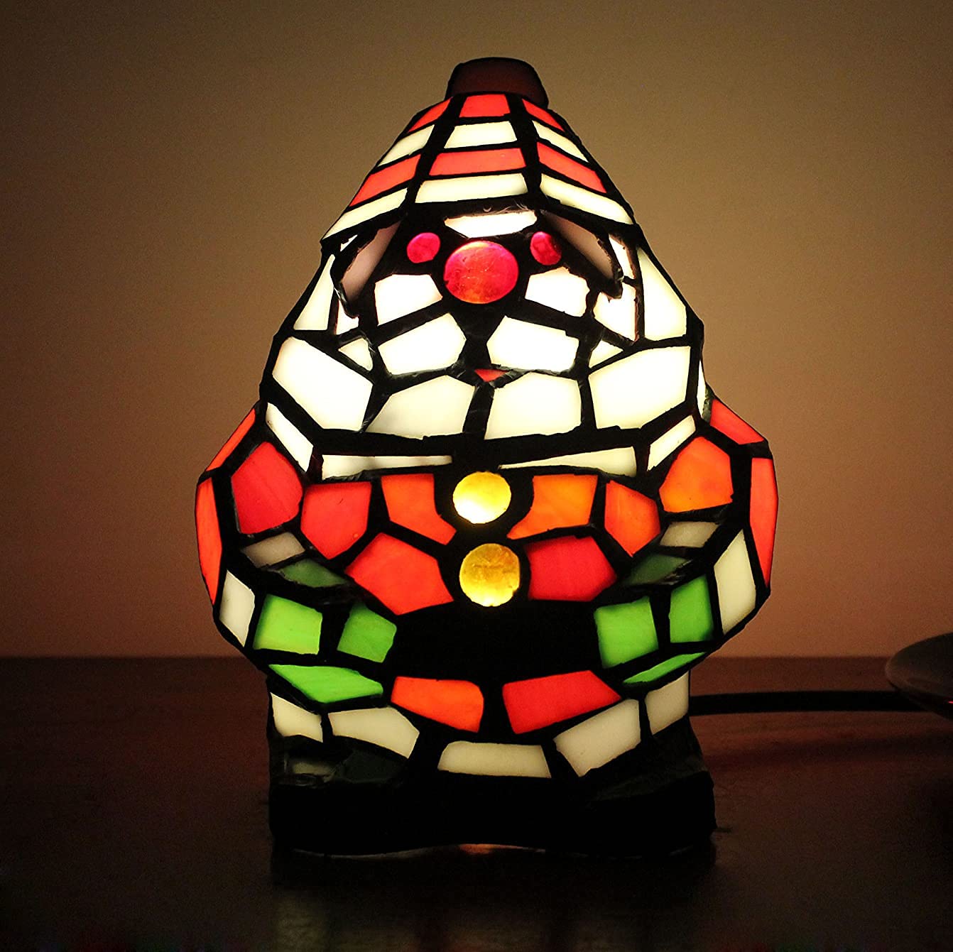 Modern Bedside Table Lamp for Bedroom - Night Light for Kids & Adults, Santa Claus Themed Decorative Lamp - Perfect for Nursery, Dorm, Living Room & Cozy Night Reading