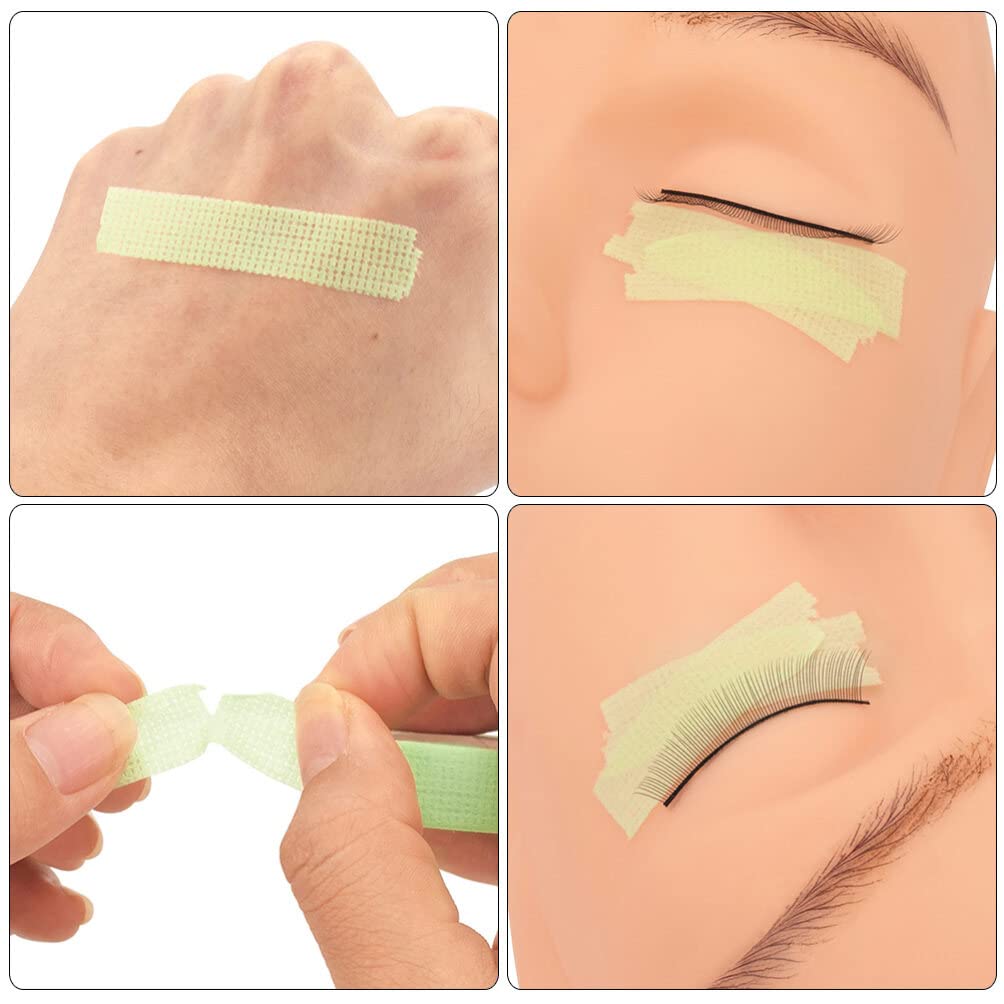 Beaupretty 20 Rolls Eyelash Extension Tape - Non-Woven Breathable Lash Grafting & Lifting Tape for Professional Makeup, Salon Supplies (Green) - Perfect for Eyelash Extensions, Lash Lifts & Eyeshadow Application