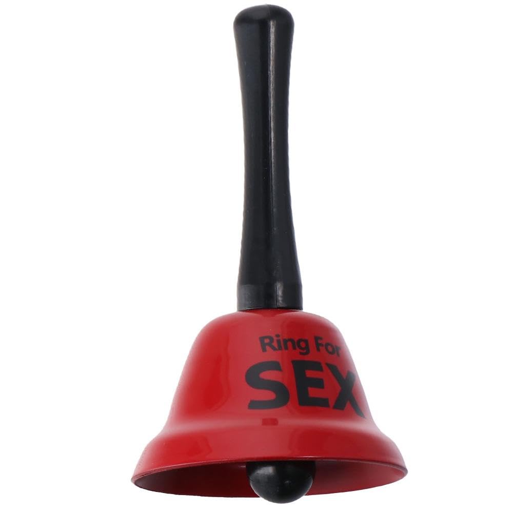 Red Ring Bell for Adult Parties - Fun Hen & Stag Party Gift with Rattle Sound - Perfect for Bachelorette, Bachelor, and Drinking Games