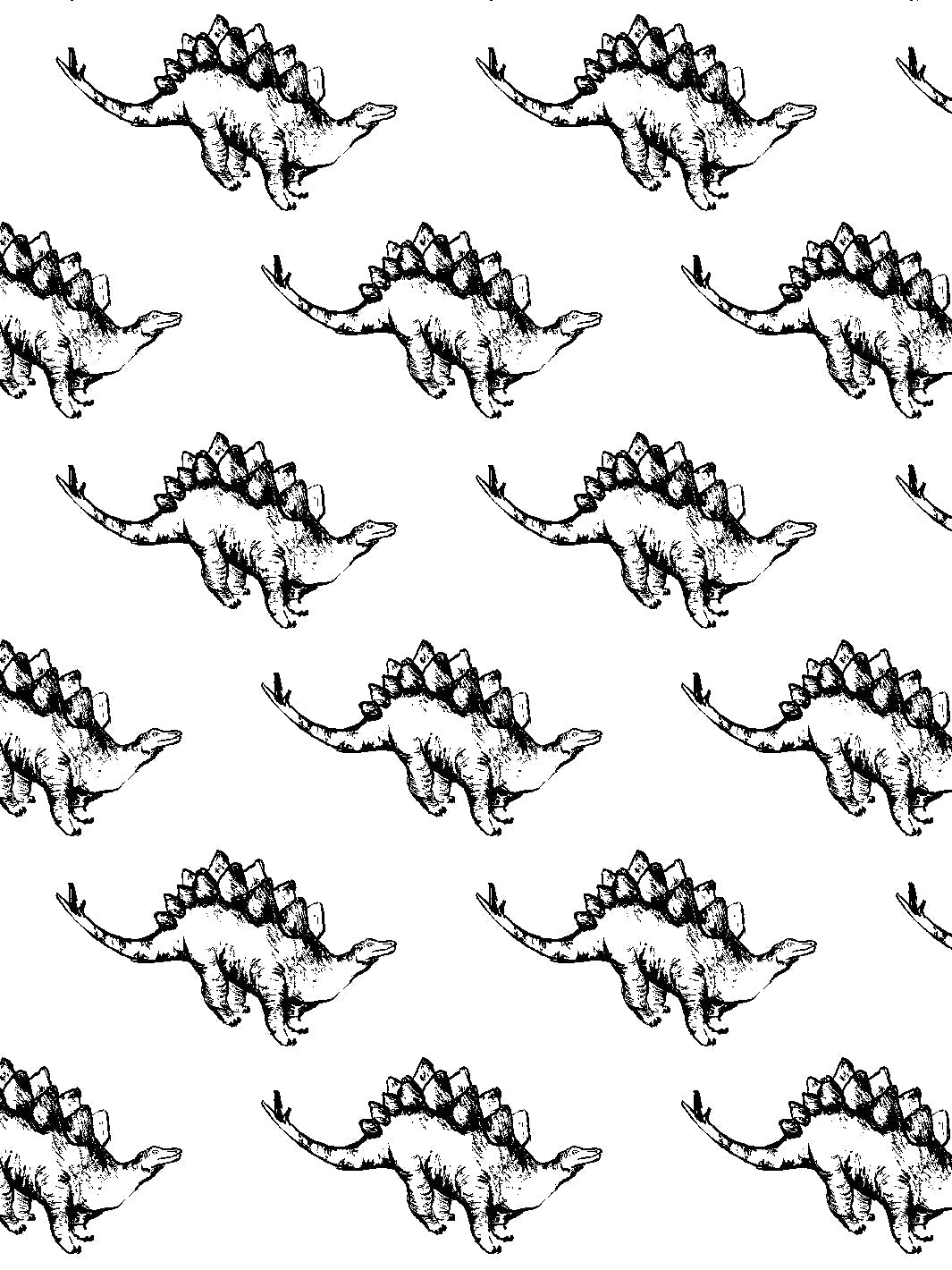 Dinos Wallpaper by Tea Collection - Onyx Black Dinosaur Themed Wallpaper for Kids' Room & Nursery Decor