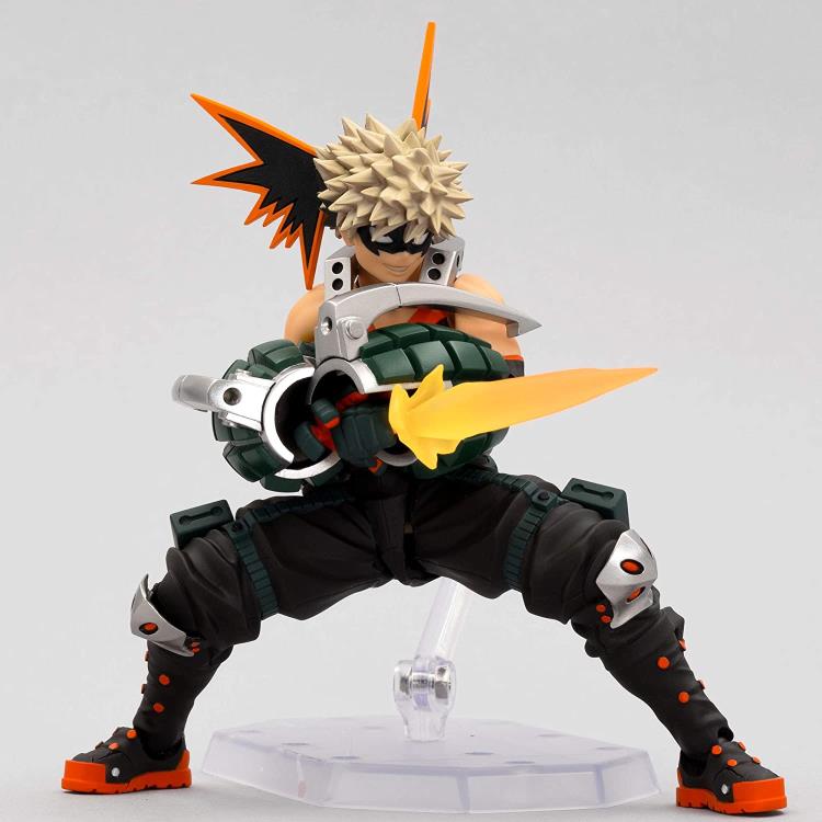Amazing Yamaguchi Revoltech Action Figure - Katsuki Bakugo from My Hero Academia - Highly Articulated Collectible for Anime Fans & Display - Perfect for Cosplay, Gift Giving & Anime Collections