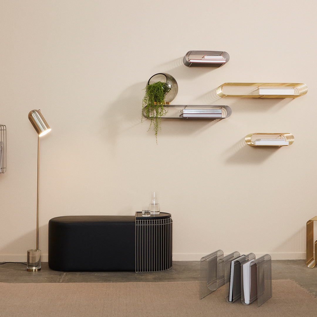 Modern Curva Side Table - Sleek & Stylish End Table for Living Room, Bedroom, or Office - Perfect for Coffee, Books, and Decor