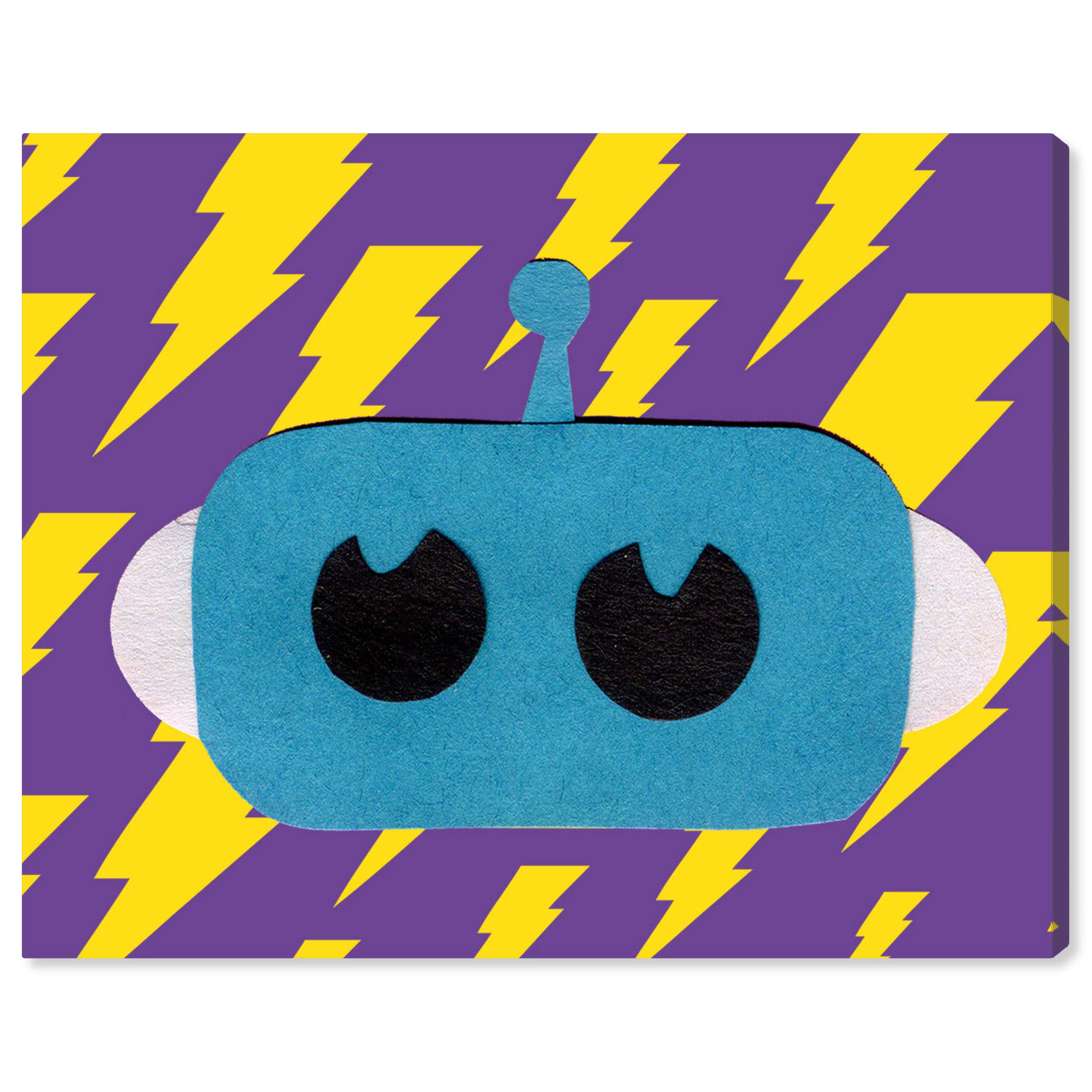 Electric Robot Head I - Sci-Fi Wall Art Canvas Prints for Kids Room Decor by Oliver Gal Artist Co. | 30
