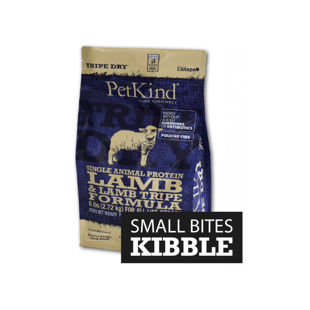 Premium Lamb & Lamb Tripe Small Bites Dry Dog Food - High Protein Grain-Free Recipe for Small Breeds - Perfect for Training, Treats & Sensitive Stomachs