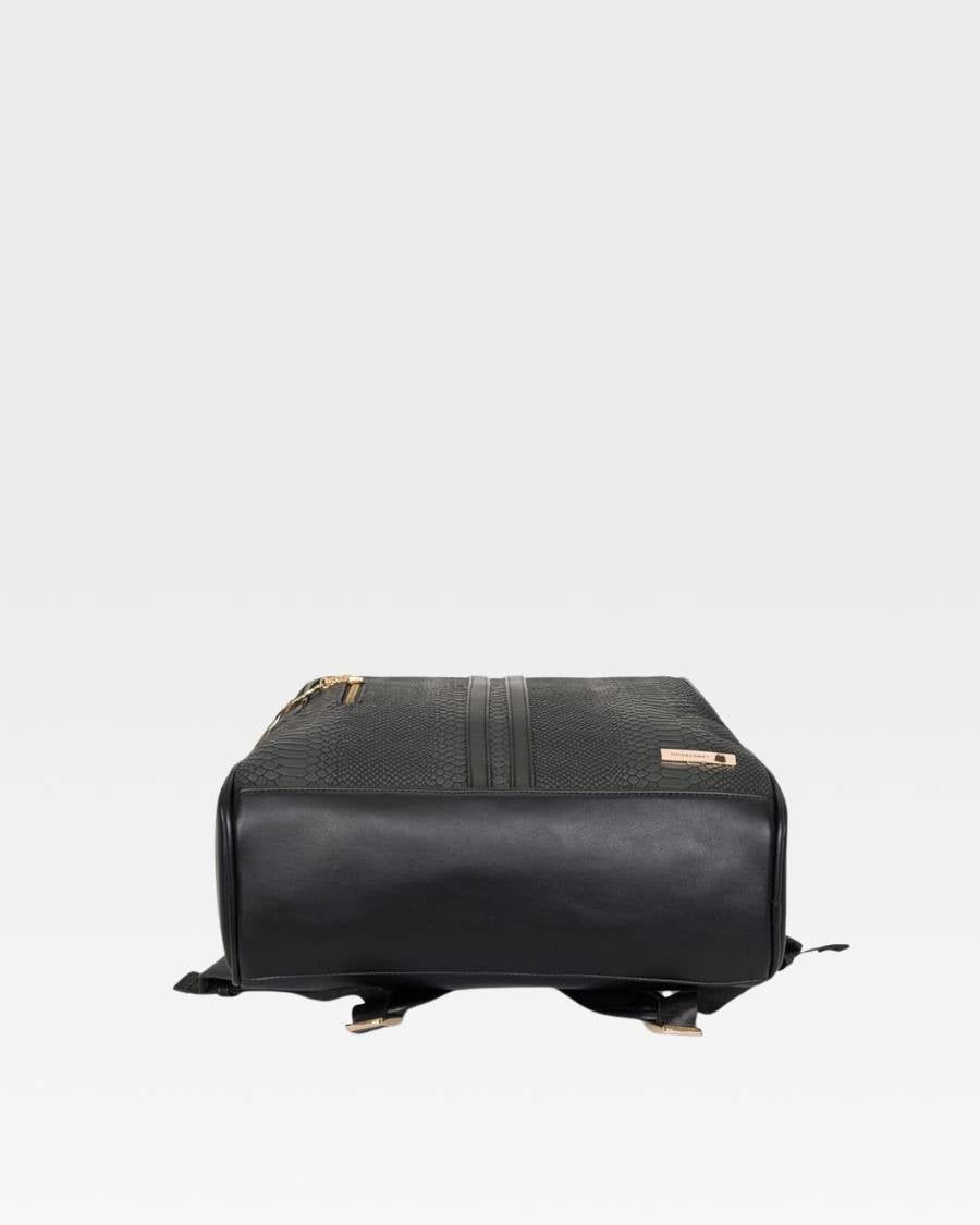 Apollo 1 Black Backpack & Rolling Duffle Bag Set - Travel Luggage Combo for Business Trips, Gym, and Weekend Getaways
