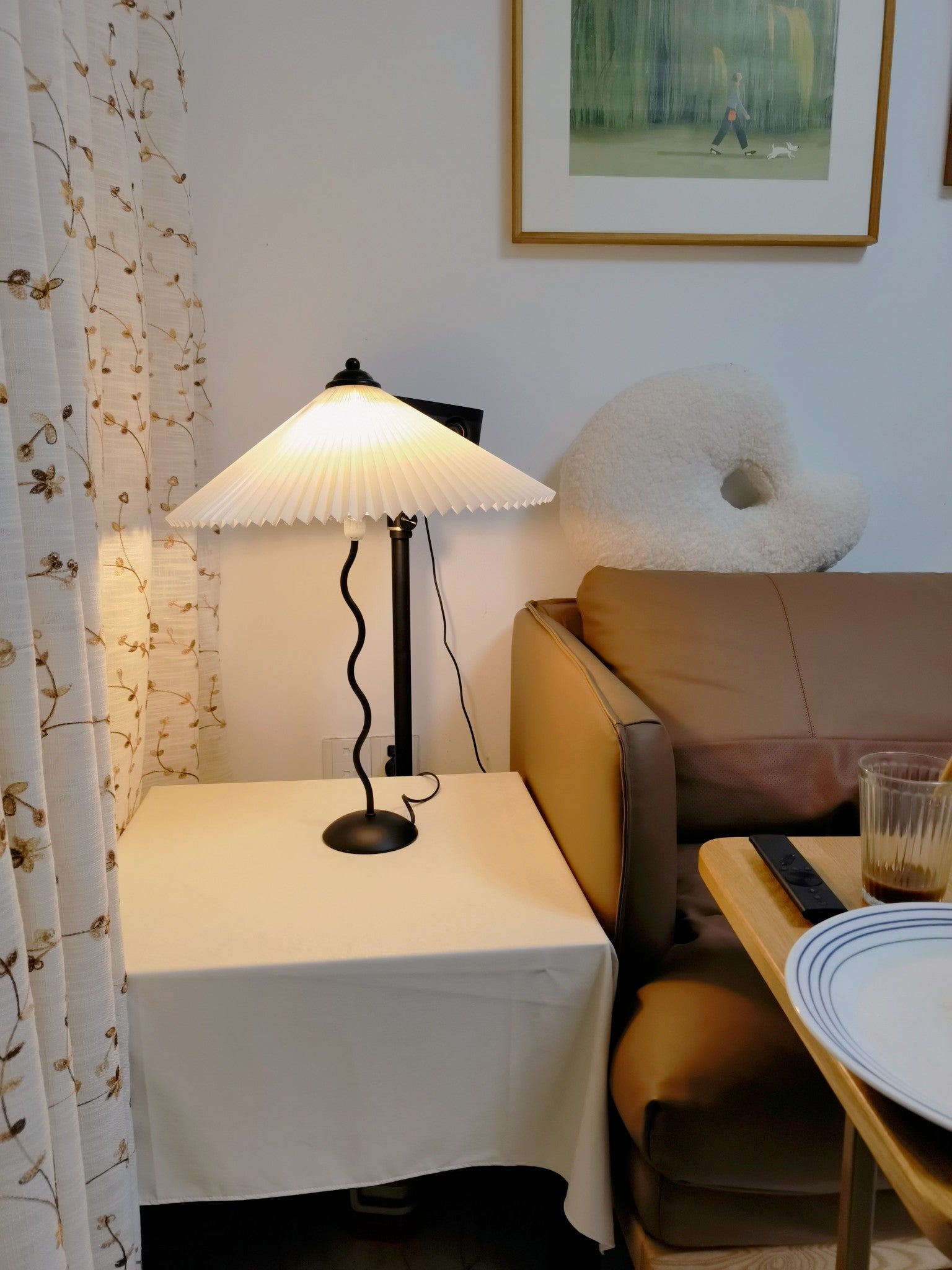 Squiggle Table Lamp - Modern LED Desk Light for Home Office, Bedroom & Living Room - Stylish Nightstand Lighting for Reading & Decor