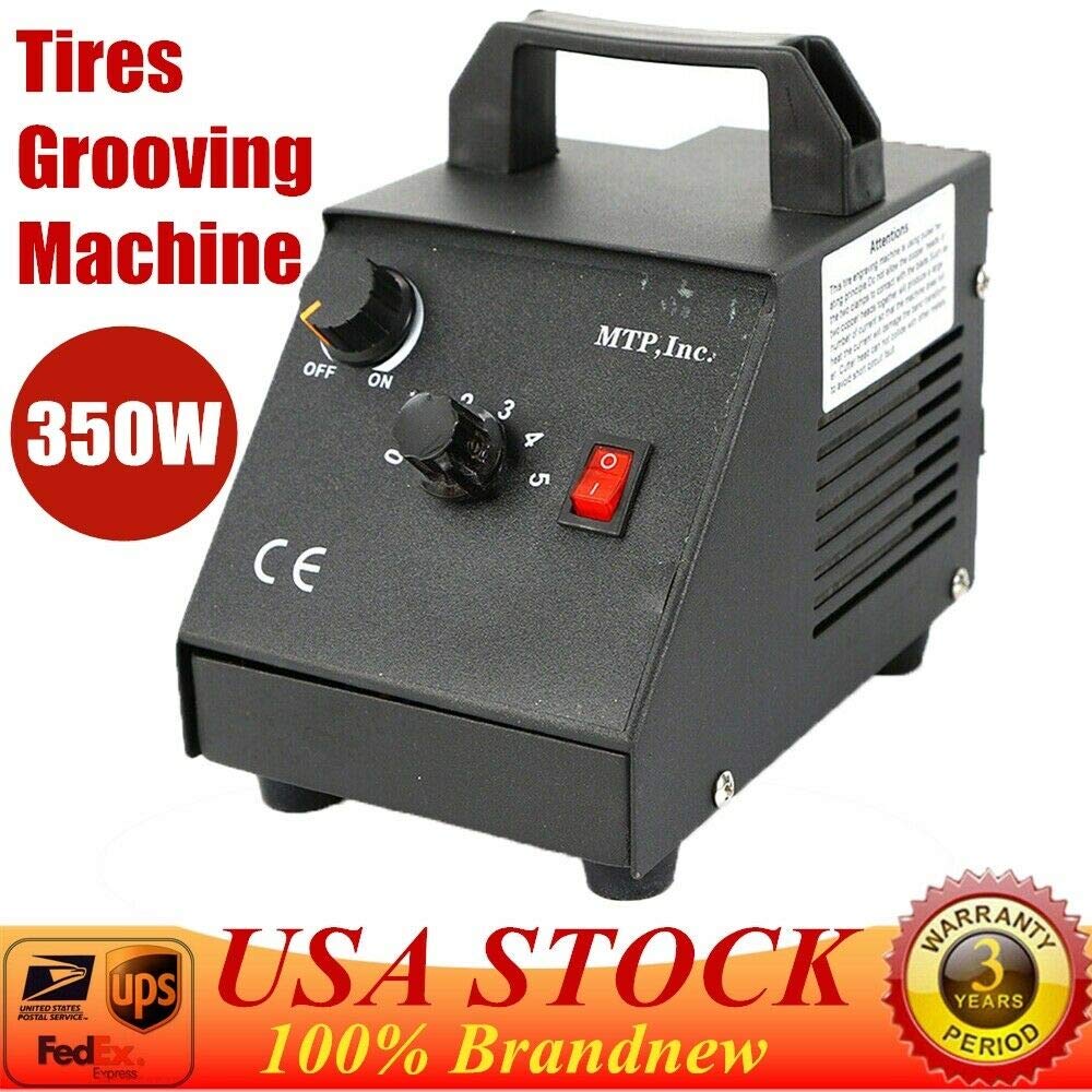 Heavy Duty 350W Electric Tire Grooving Machine - Manual Car & Truck Tire Groover with Heating Function, U-Type & V-Type Cutter, Includes 20 Blades - Perfect for Off-Road Vehicles, Racing Tires & Winter Tire Maintenance