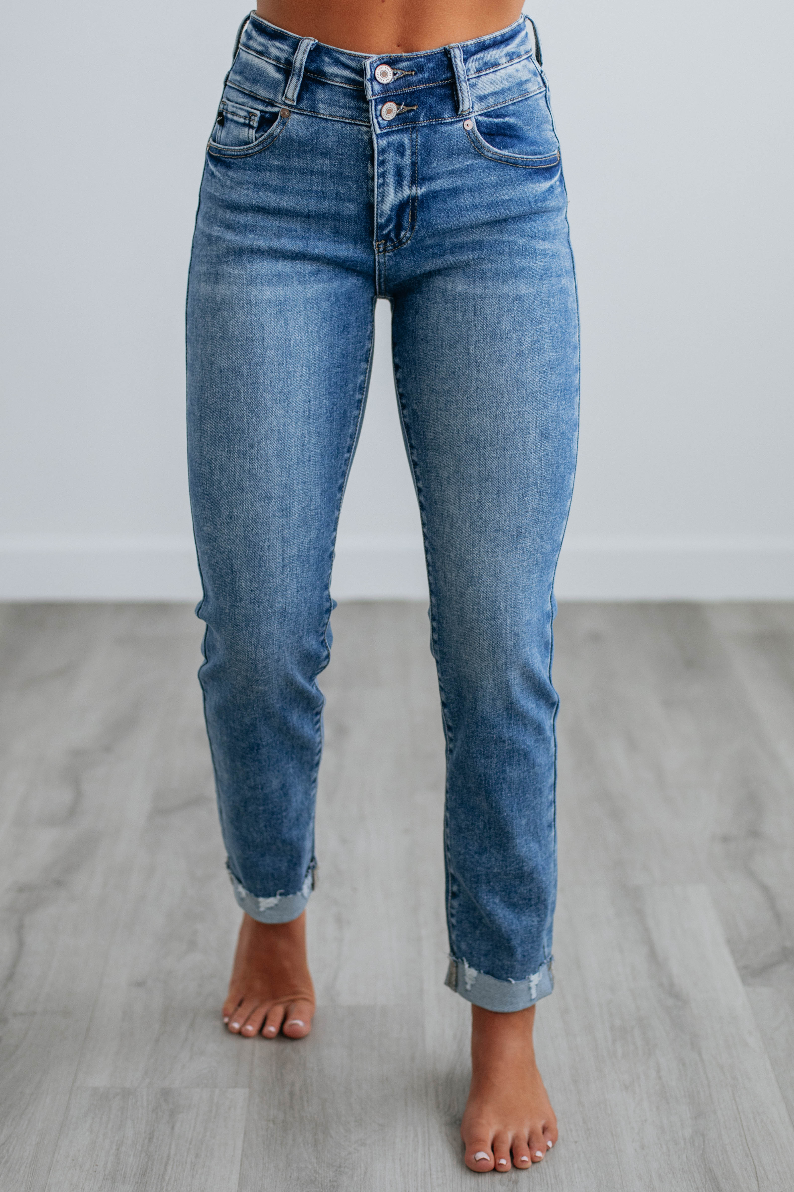 Carlin KanCan Jeans for Women - Medium Wash Denim Skinny Jeans - Perfect for Casual Wear & Night Out