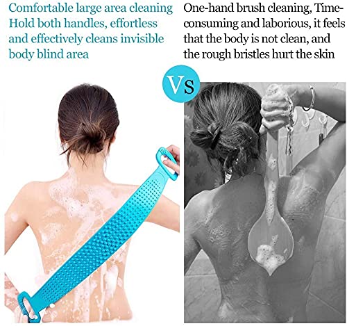 GEUNPA Exfoliating Body Scrubber Belt for Women & Men - Dead Skin Remover, Bath & Shower Scrubber for Smooth Skin - Perfect for Spa, Home Use & Gift