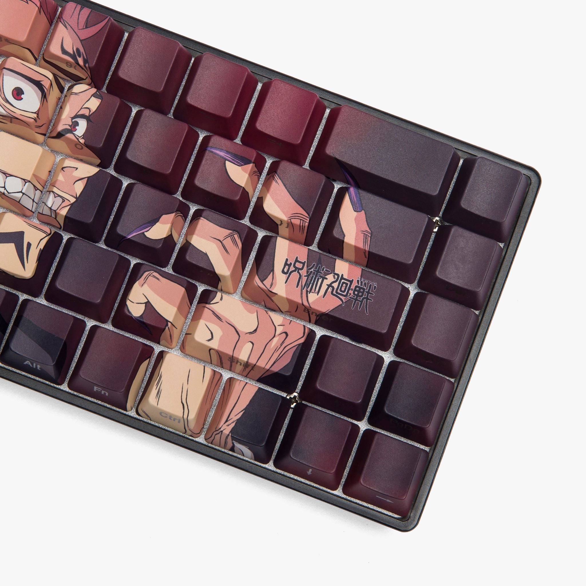 JJK x HG 68 Keycap Set - Sukuna Themed Mechanical Keyboard Keycaps for Anime Fans | Perfect for Gaming & Typing