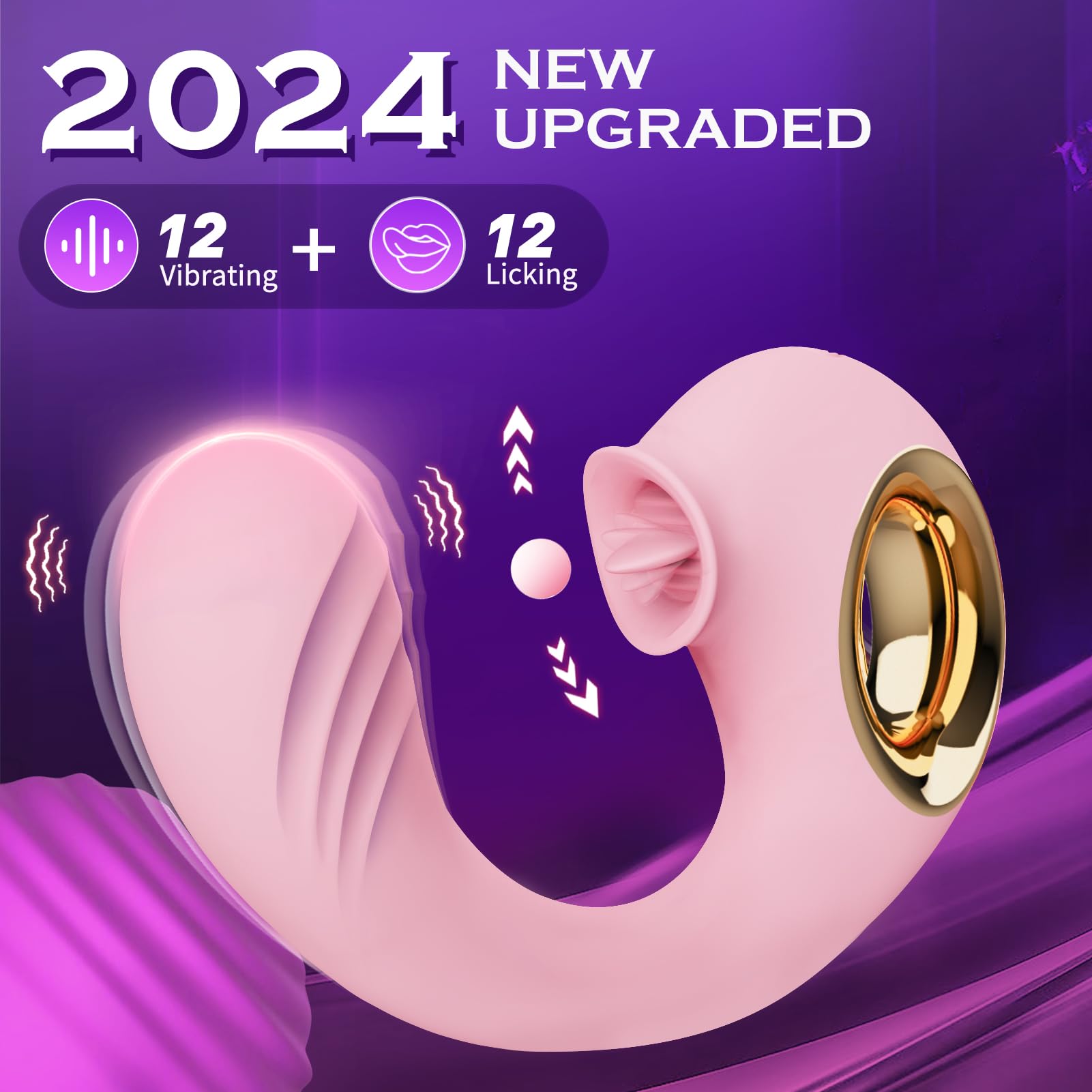 Premium Rose Sex Toy for Women - 12 Vibration & Tongue Licking Modes, G-Spot & Clitoral Stimulator, Adult Toys for Couples & Solo Play - Perfect for Romantic Nights & Spicing Up Your Relationship