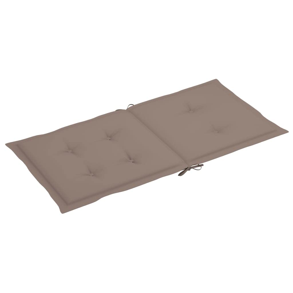 Premium Outdoor/Indoor Cushion Set with Backrest - 6-Piece Taupe Garden Swing & Bench Seat Cushions (39.4
