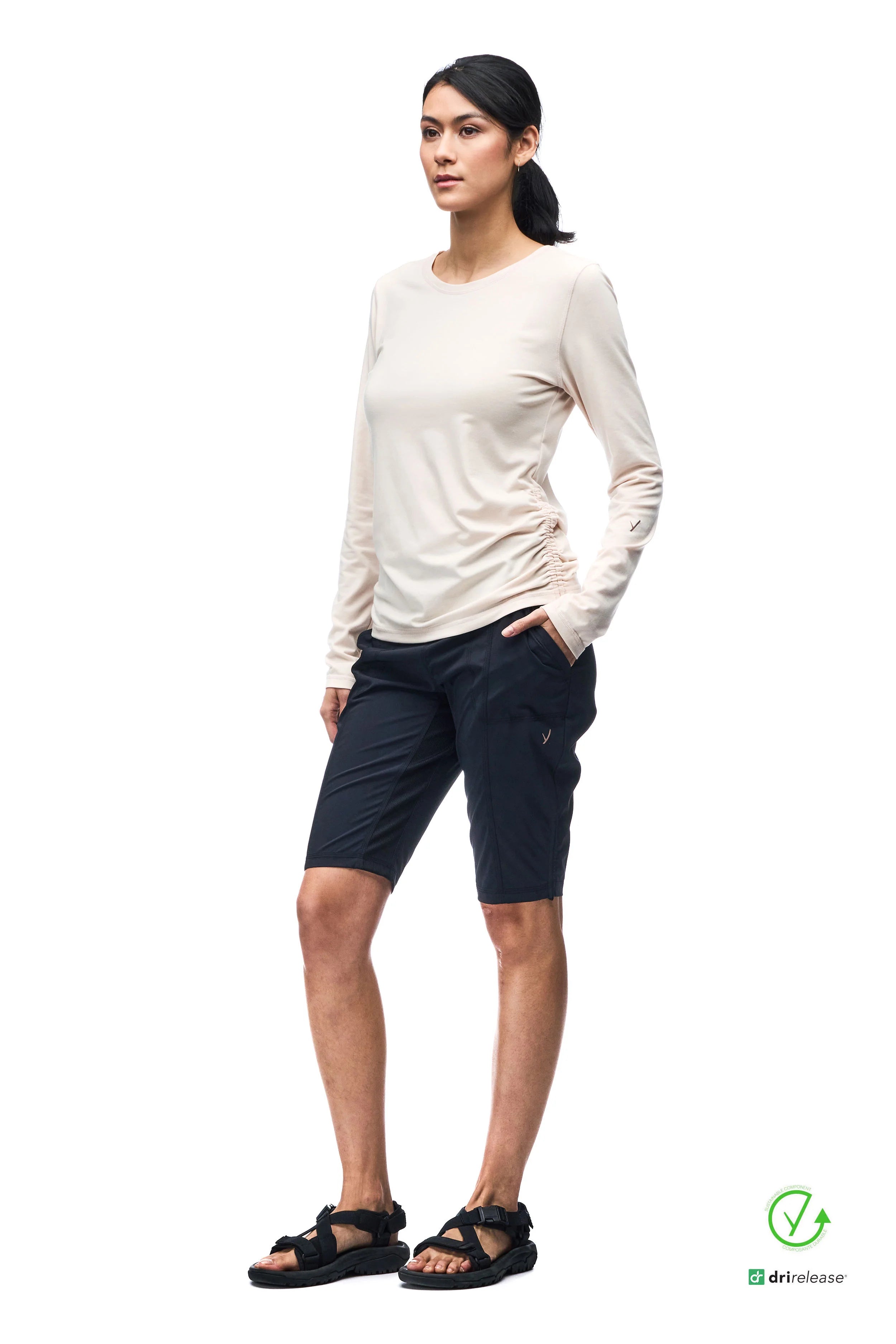 Indyeva Milgin II LS Women's Long Sleeve Shirt - Comfortable & Stylish Casual Top for Everyday Wear | Perfect for Office, Travel & Outdoor Activities
