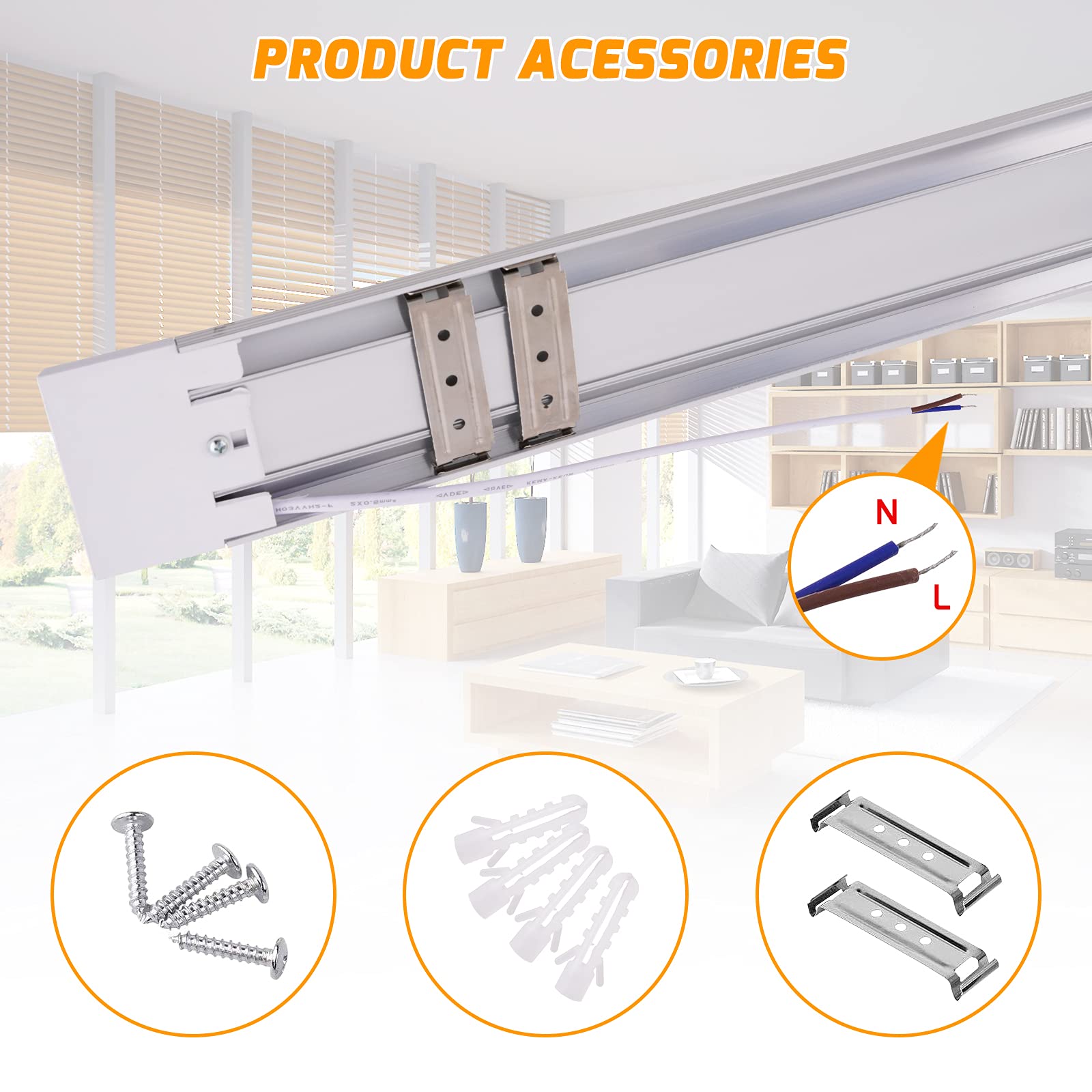 Viugreum 5000K Daylight LED Shop Lights - 4FT 40W 4800lm Super Bright LED Tube Lights for Workshop, Garage & Workbench - Easy Install High Output Ceiling Lighting (Pack of 10) - Perfect for Industrial Spaces, Basements & Commercial Use