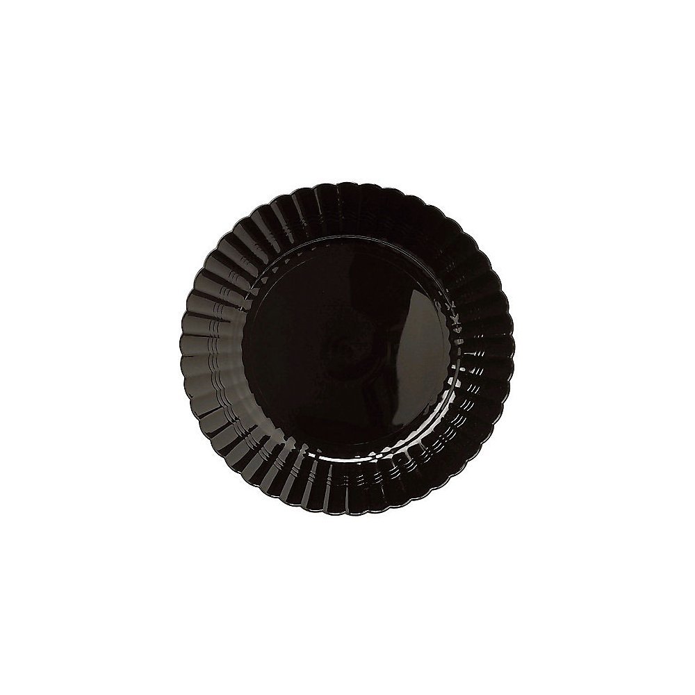 Koyal 9-Inch Black Disposable Dinner Plates - Set of 180 - Elegant & Sturdy Paper Plates for Parties, Catering, BBQs & Events - BPA-Free & Eco-Friendly