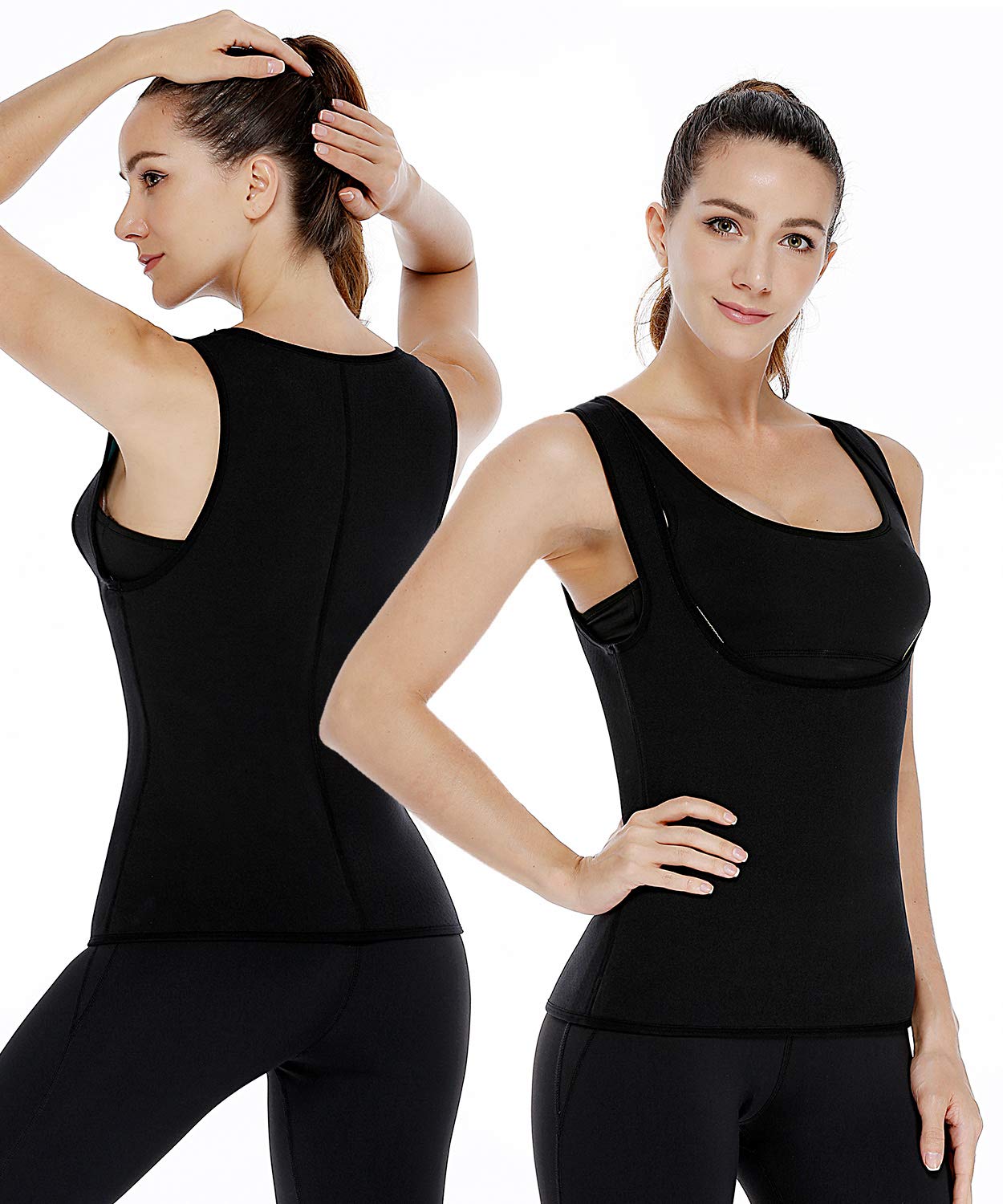 NonEcho Women's Neoprene Sweat Vest - Sauna Suit & Waist Trainer for Weight Loss, Body Shaping - Perfect for Workouts, Gym & Hot Yoga Sessions