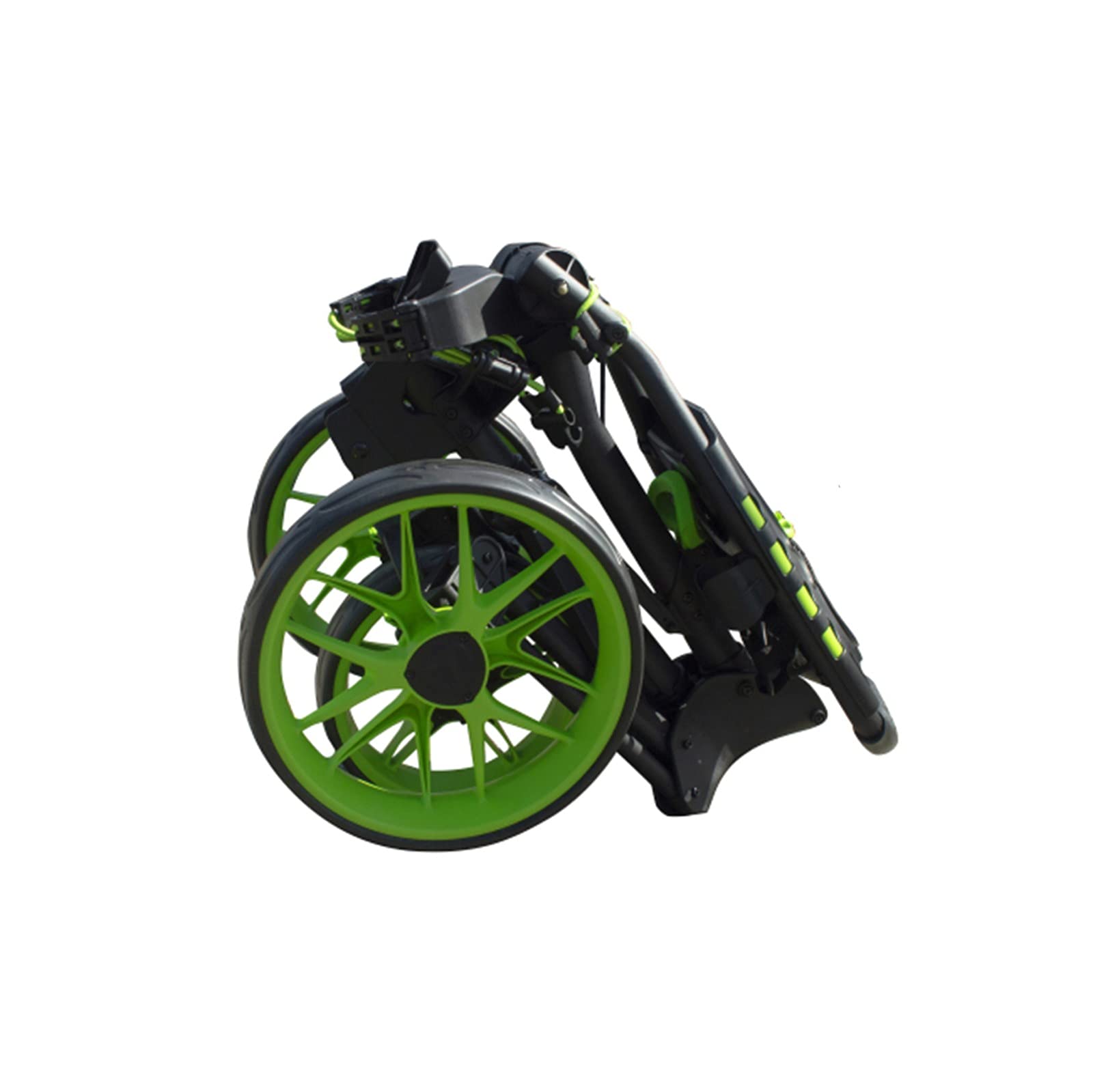 Foldable Golf Push Cart - Compact & Lightweight Golf Trolley with Umbrella Holder, Foot Brake & Easy Folding Design | Perfect for Golf Courses, Practice Ranges & Traveling Golfers