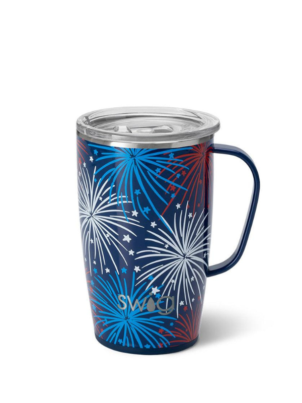 Swig Life 18oz Insulated Travel Mug with Lid - Stainless Steel Coffee Tumbler for Hot & Cold Drinks - Perfect for Commuting, Camping & Outdoor Adventures